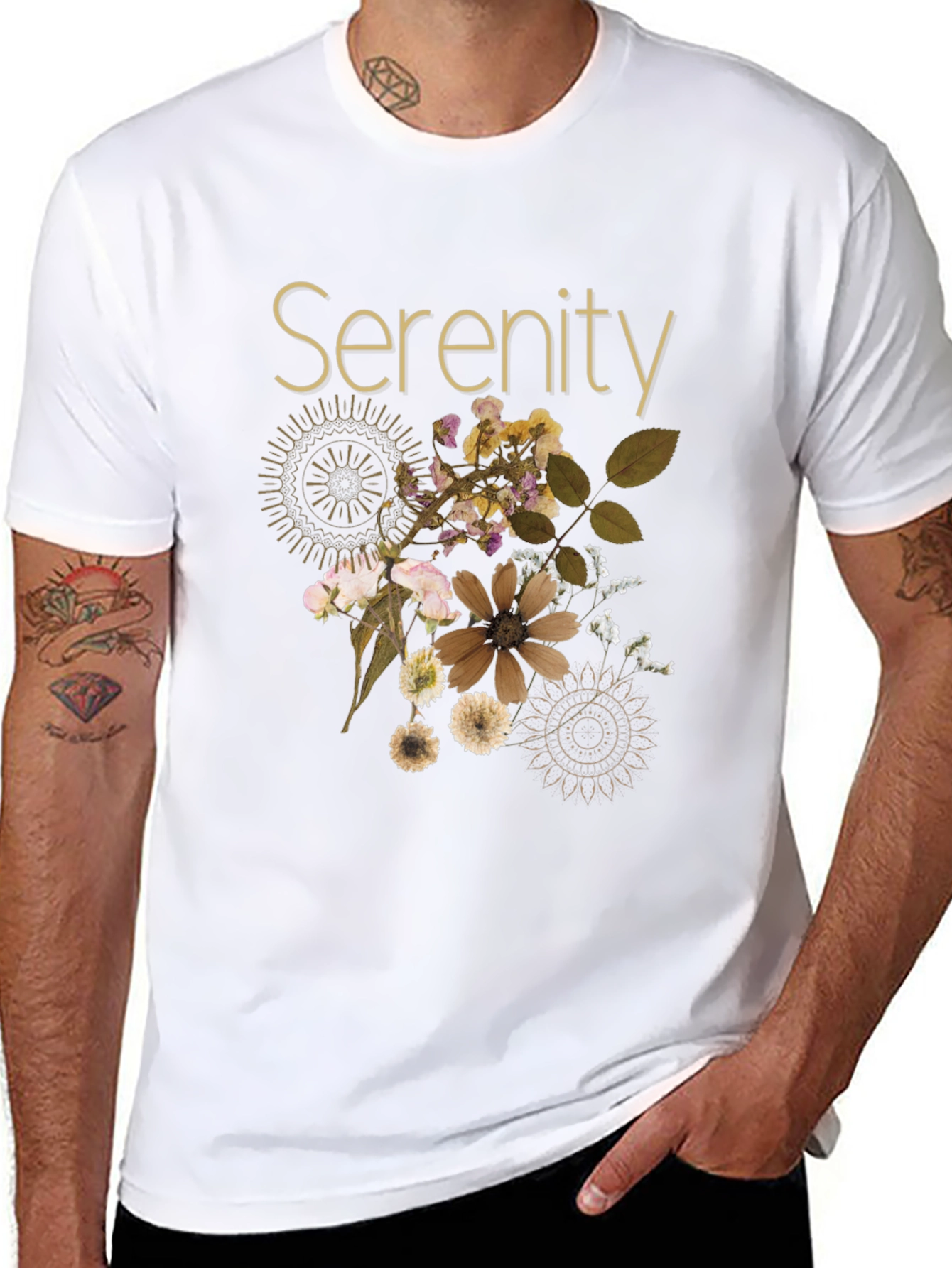 Serenity Floral Graphic T-Shirt