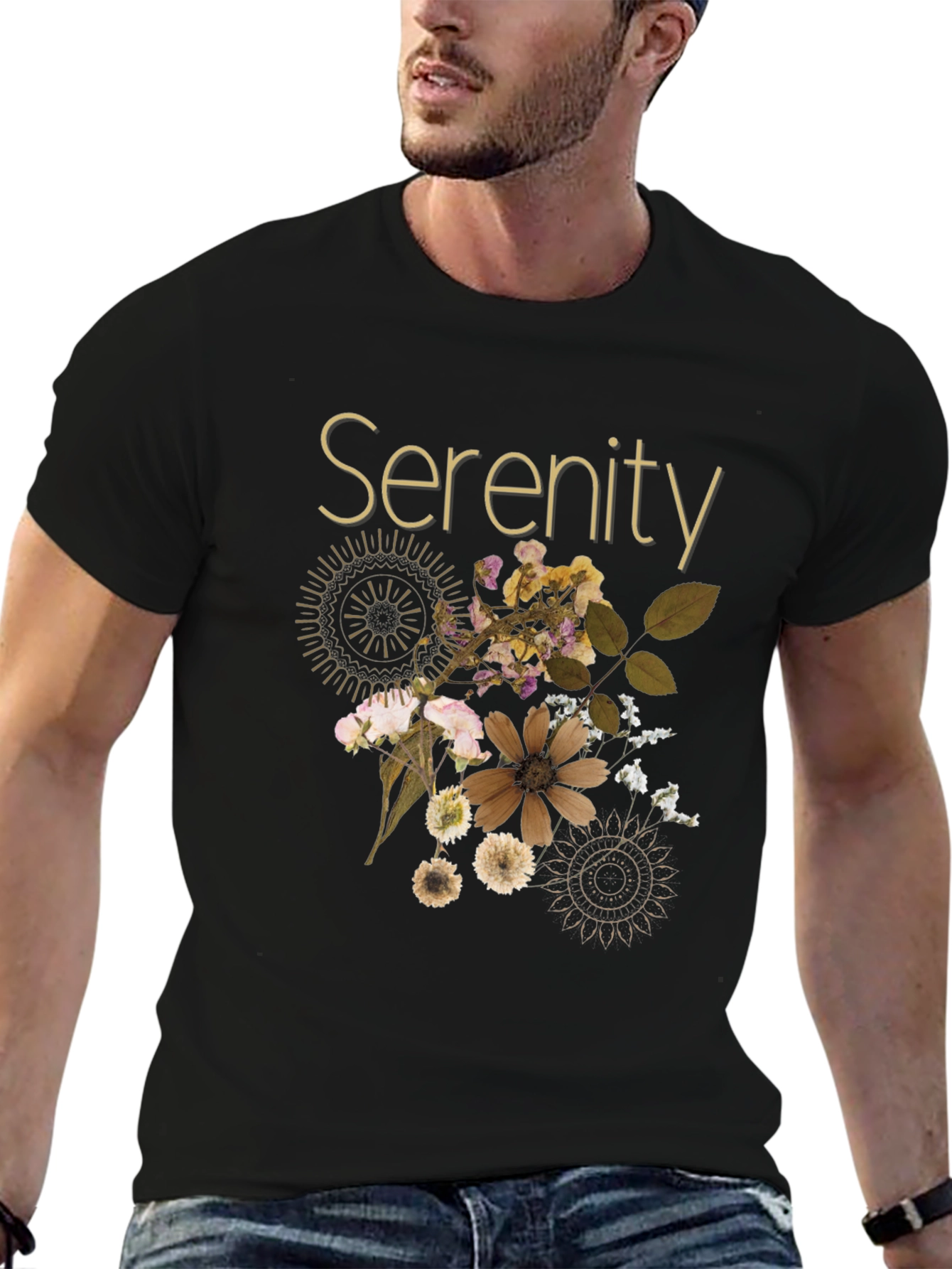 Serenity Floral Graphic T-Shirt