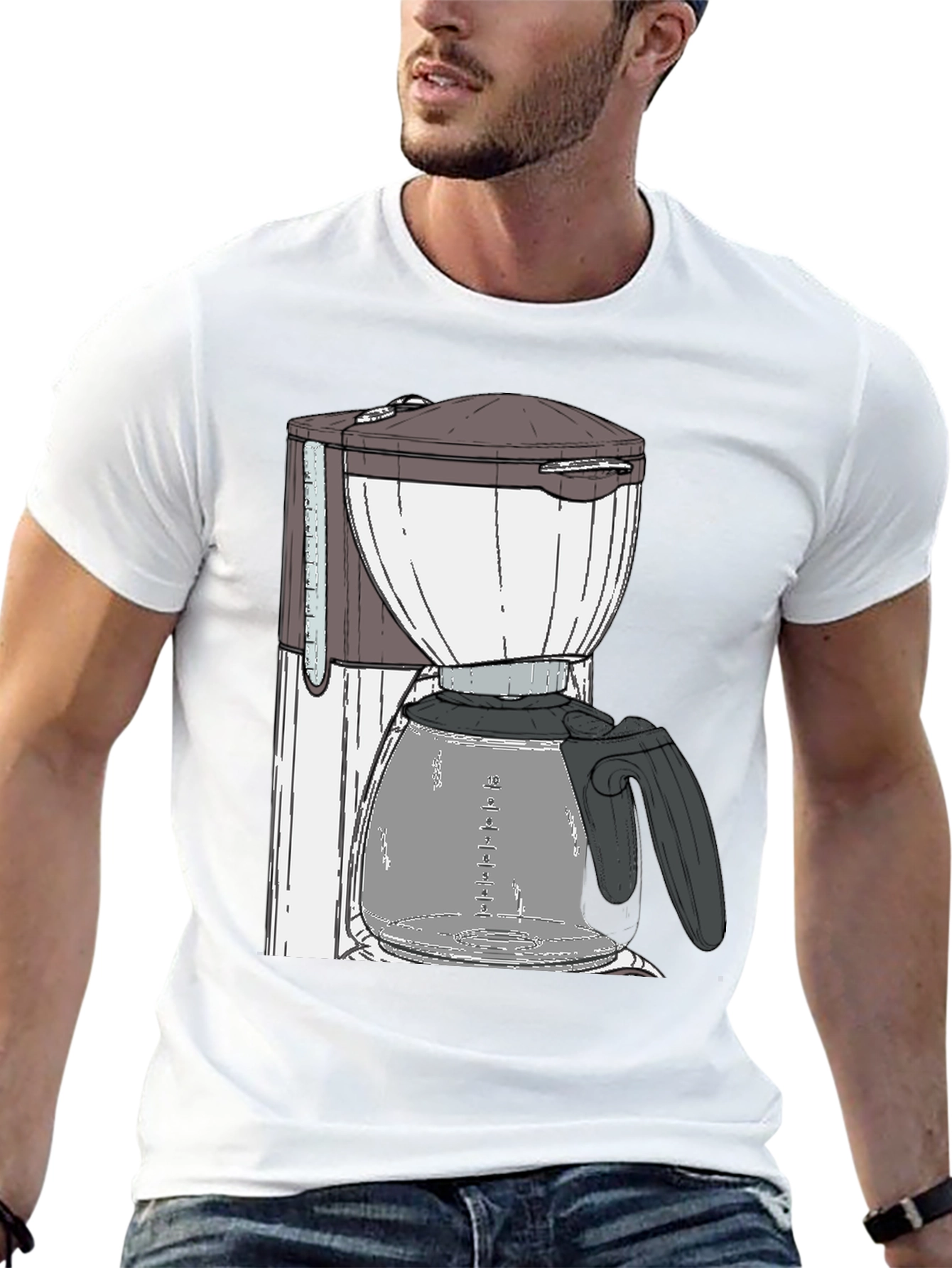 Coffee Maker Graphic Tee - Black T-Shirt