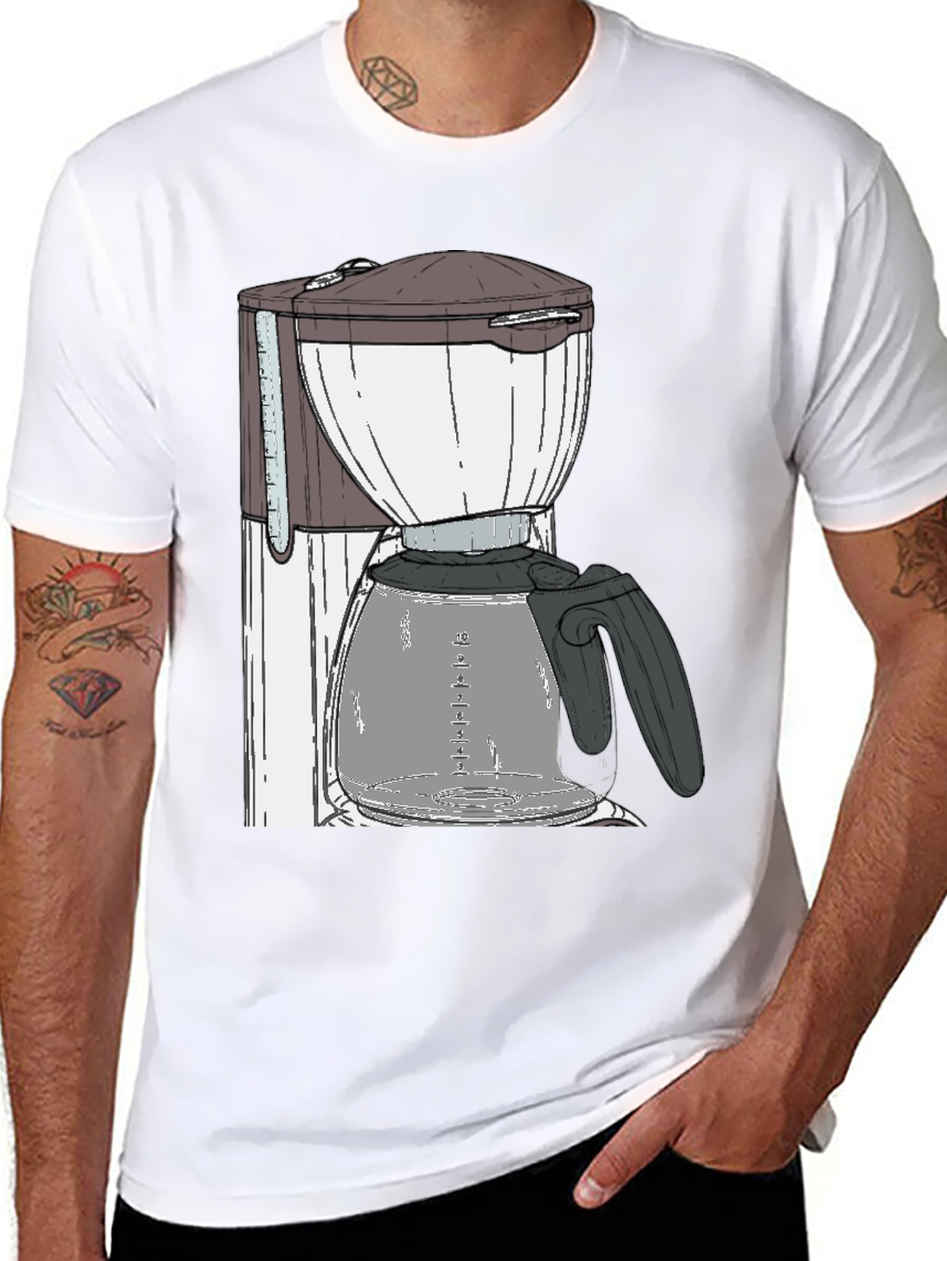 Coffee Maker Graphic Tee - Black T-Shirt