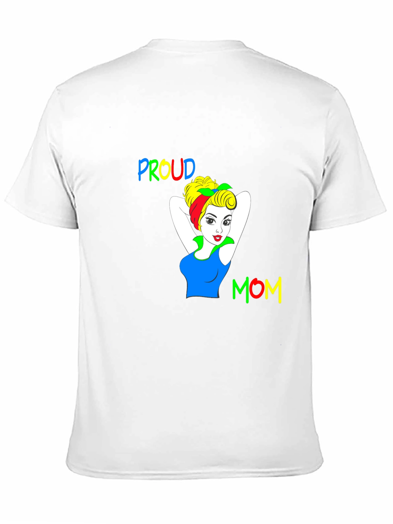 Proud Mom Graphic Tee - Black Cotton T-Shirt