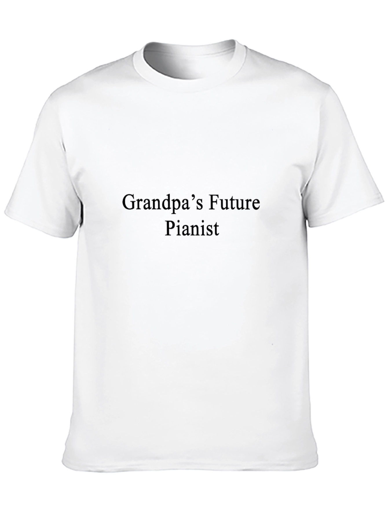 Grandpas Future Pianist Black T-Shirt
