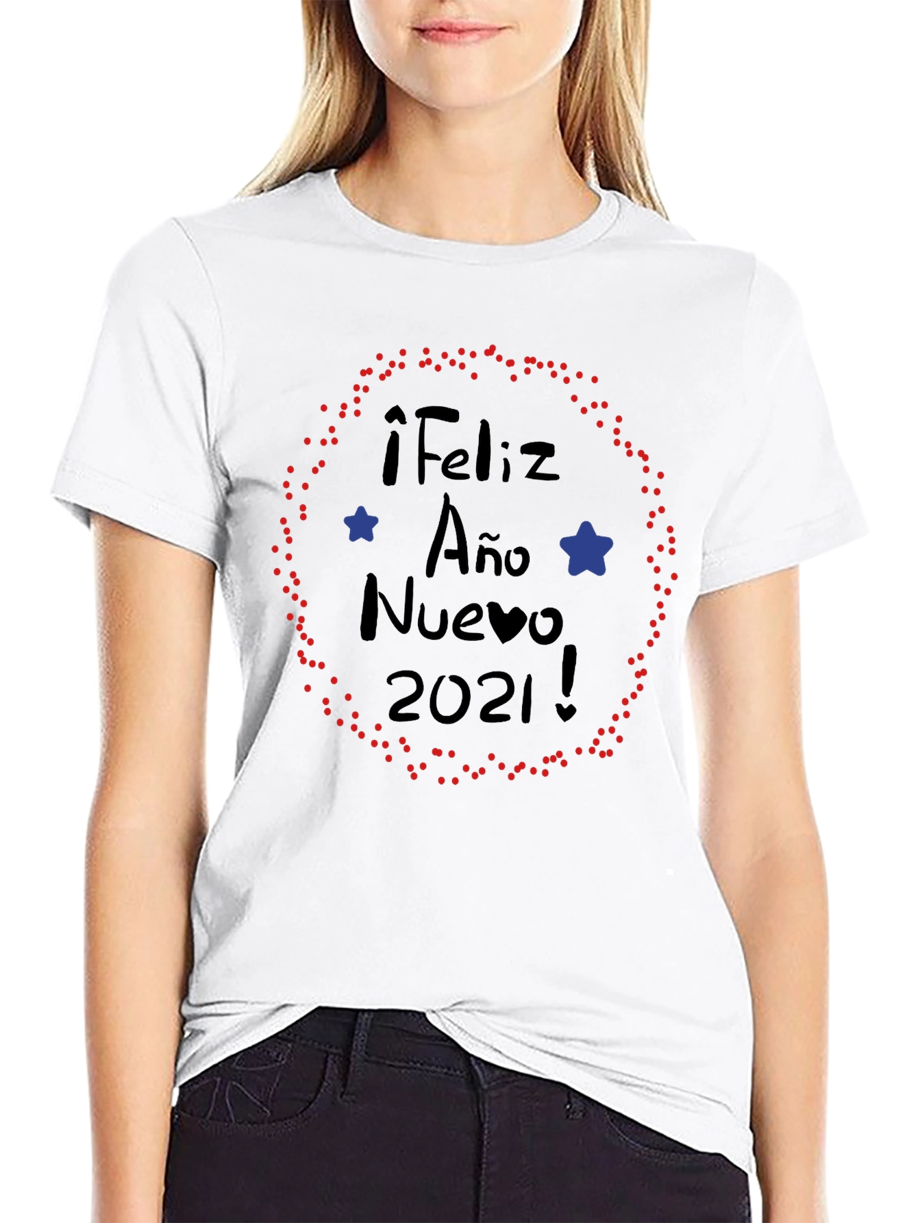 Feliz Año Nuevo 2021 Black T-Shirt