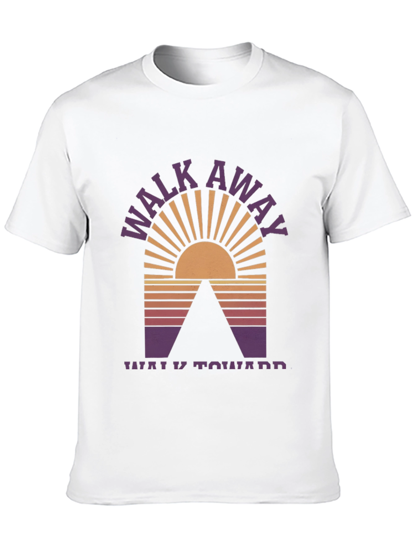 Walk Away Graphic Tee - Black Cotton Blend T-Shirt
