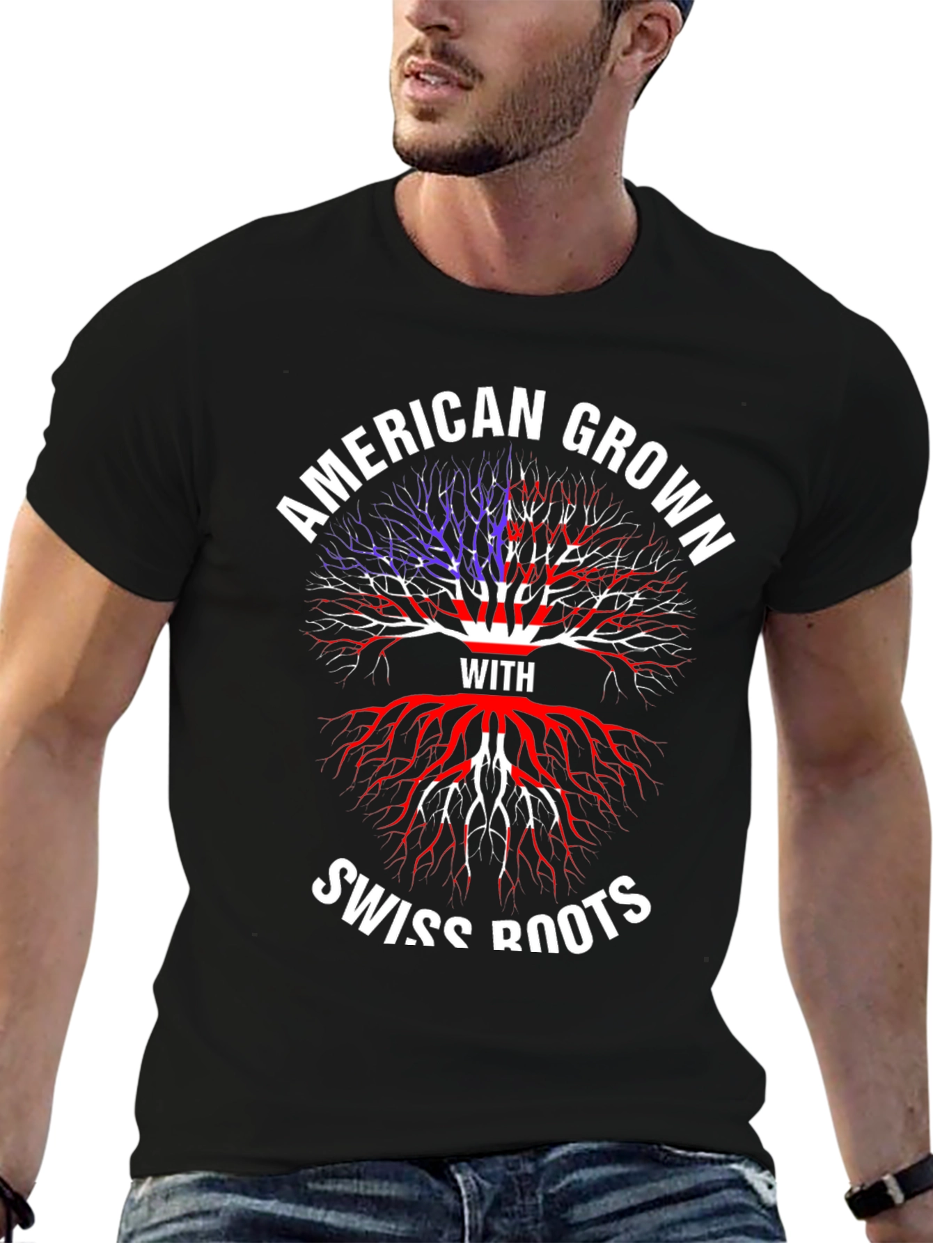American Grown with Swiss Roots T-Shirt