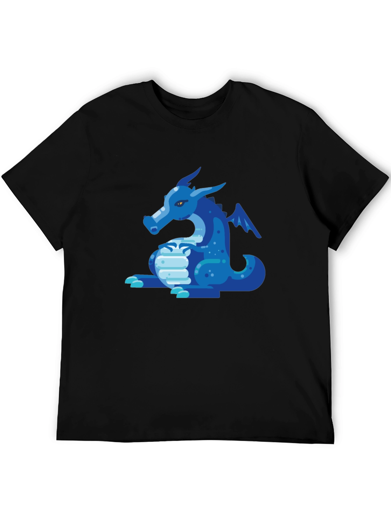 Blue Dragon Graphic Tee - Mens Black T-Shirt