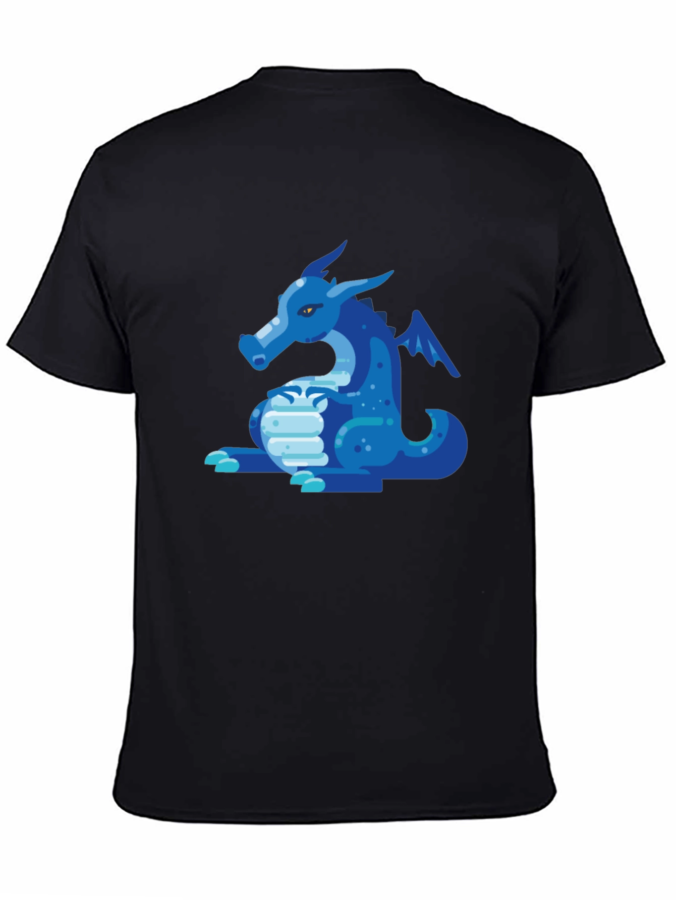 Blue Dragon Graphic Tee - Mens Black T-Shirt