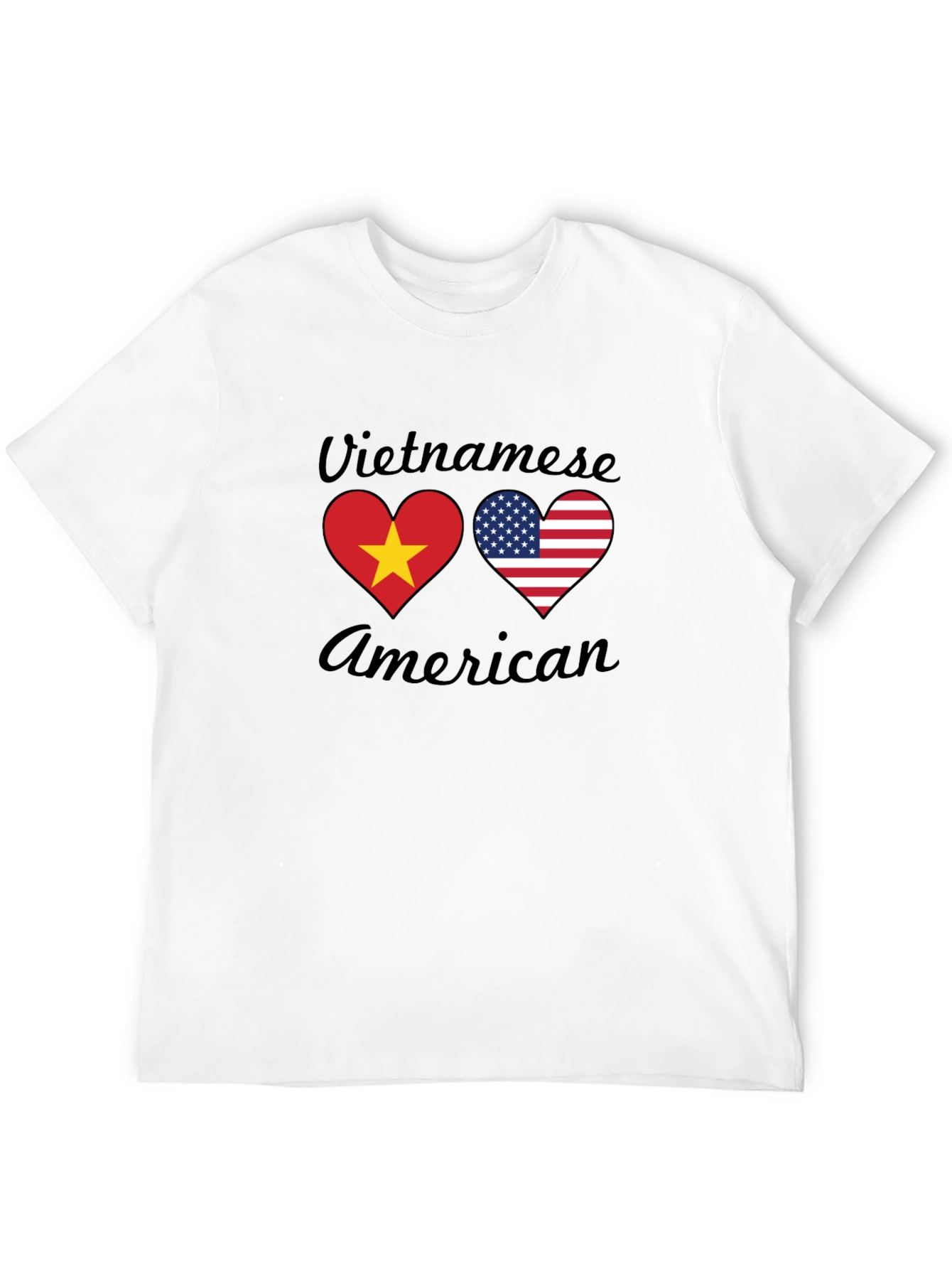 Vietnamese American Heart Flag T-Shirt