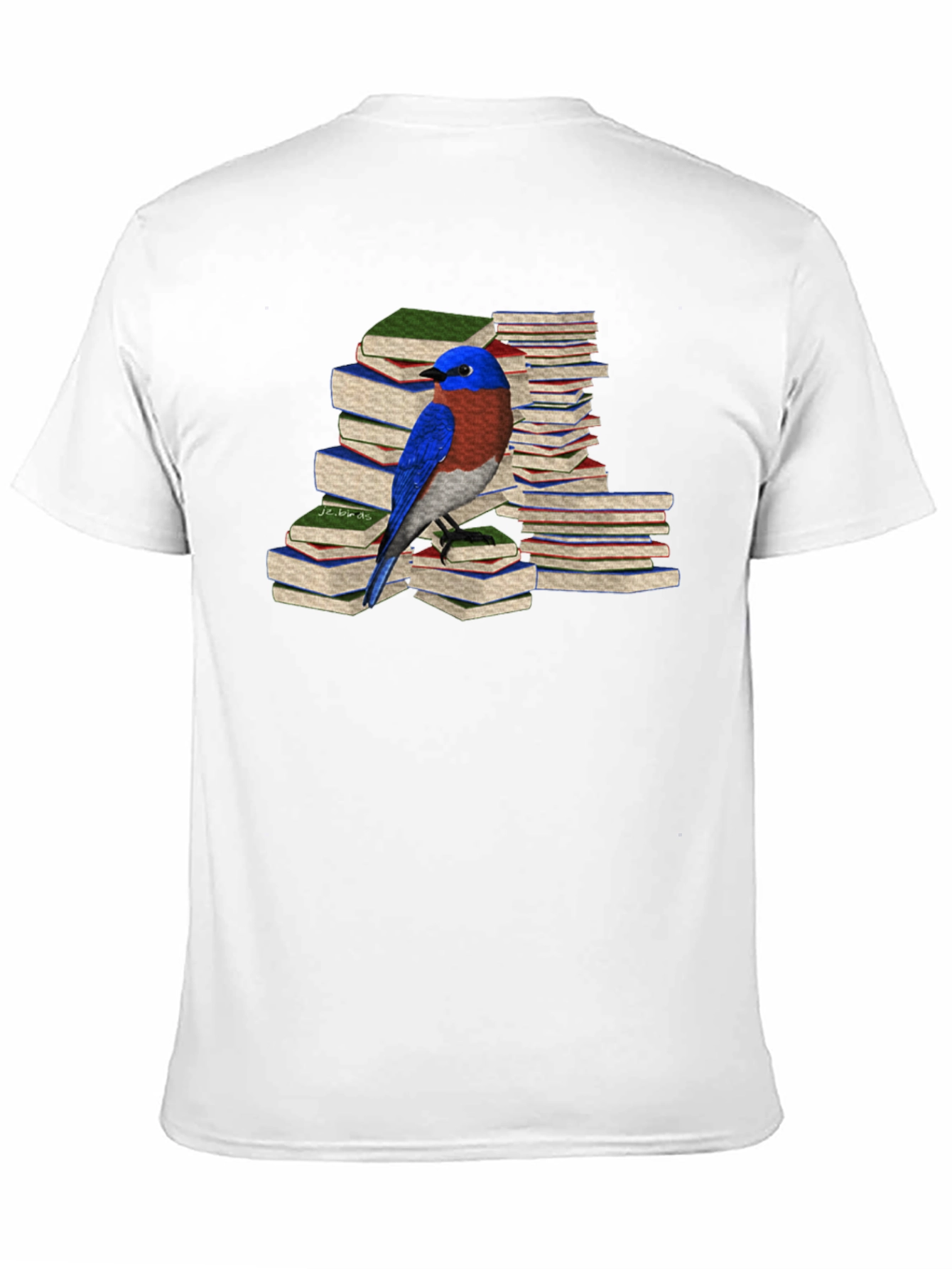 Bookworm Bird T-Shirt - Literary Lover Tee