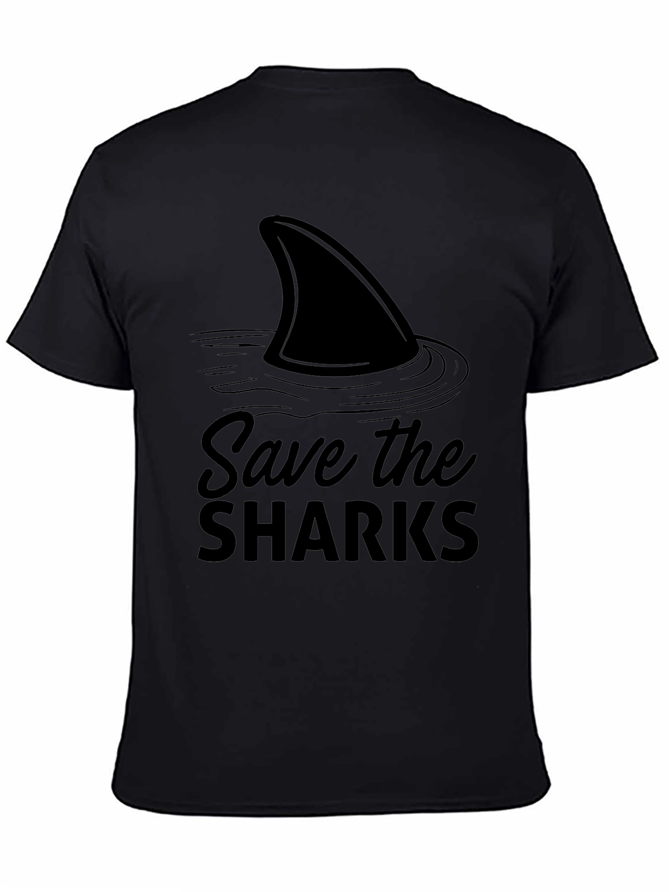 Save the Sharks Black T-Shirt
