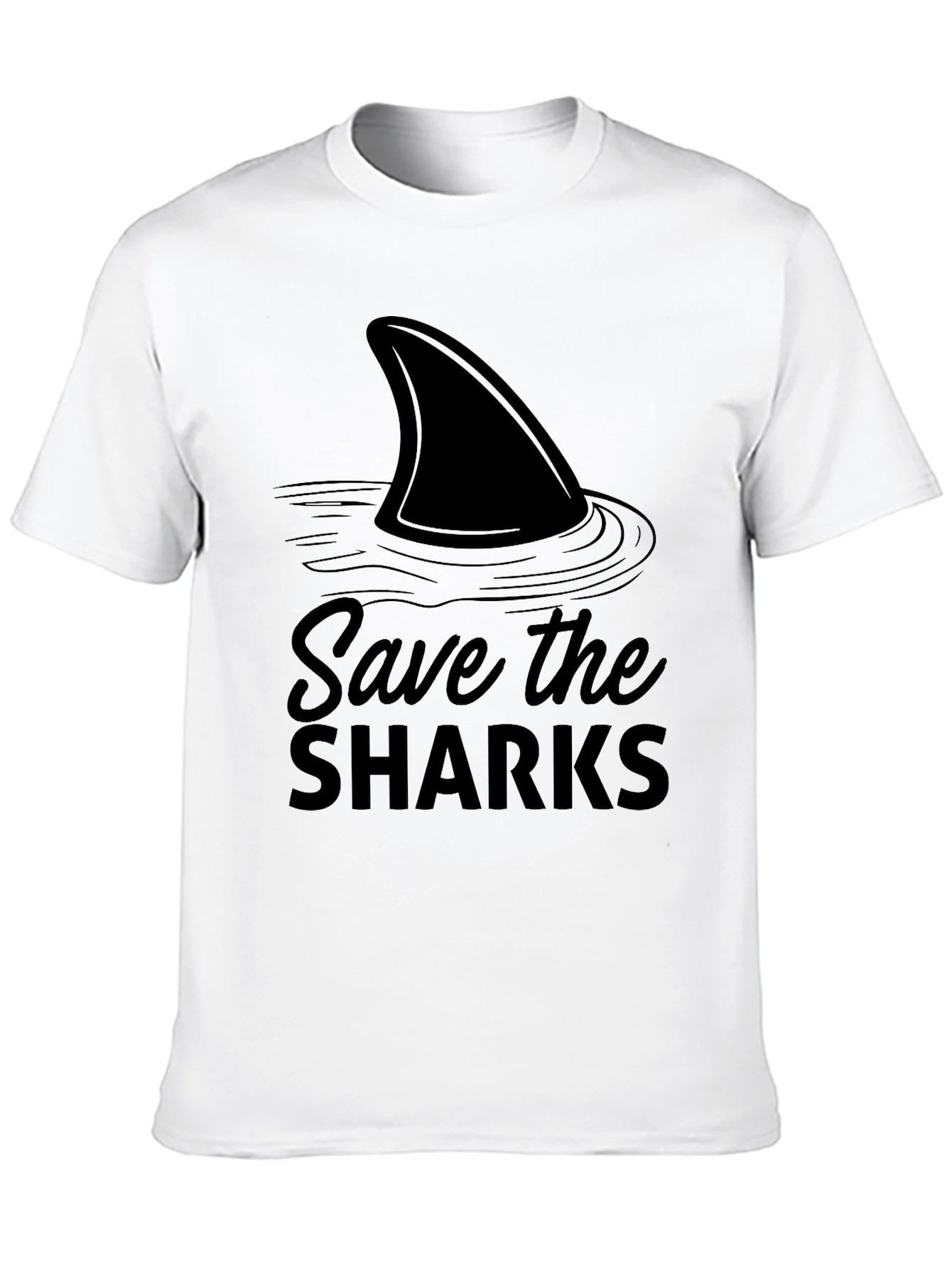 Save the Sharks Black T-Shirt