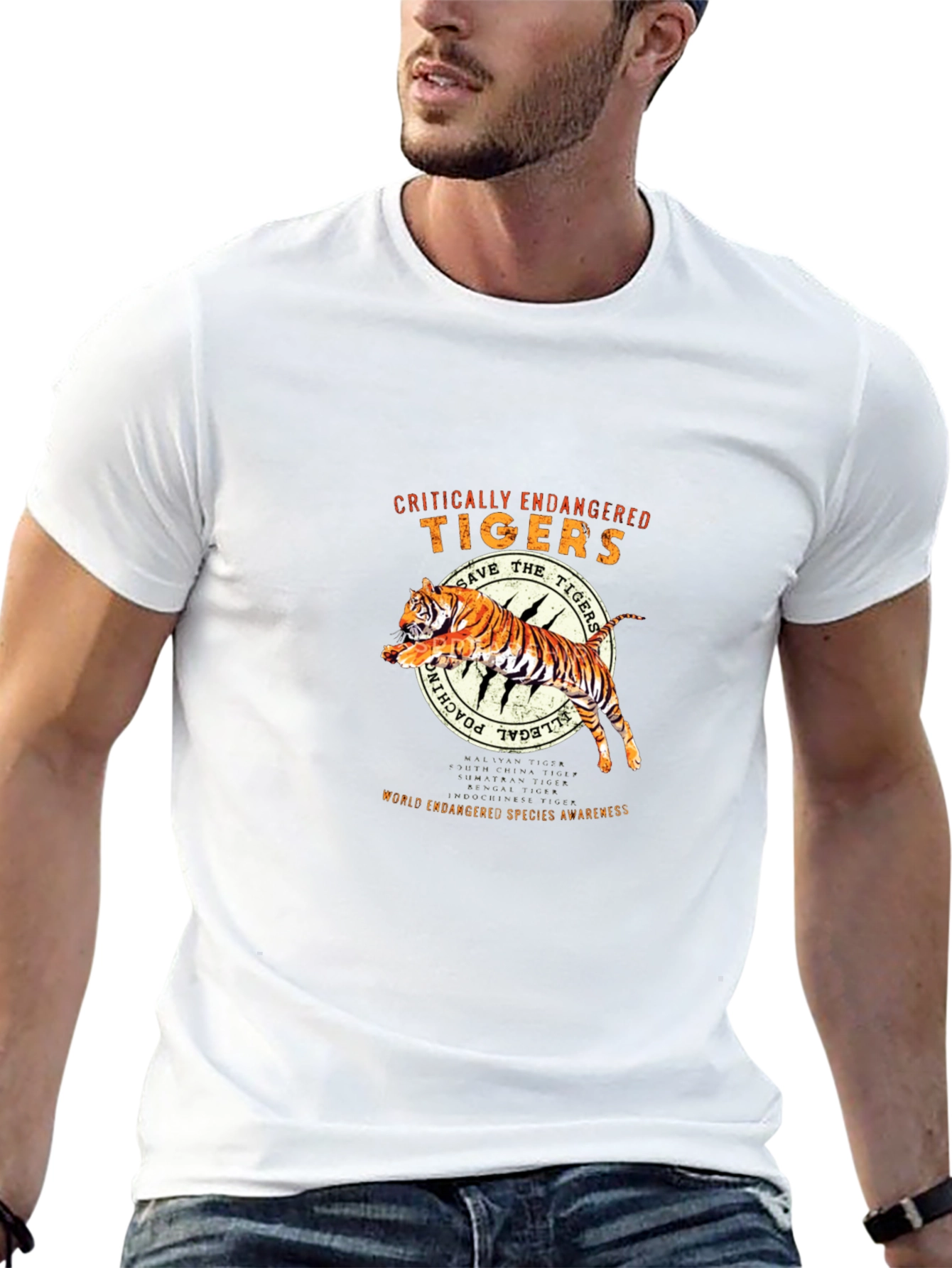 Critically Endangered Tigers T-Shirt - Save the Tigers!