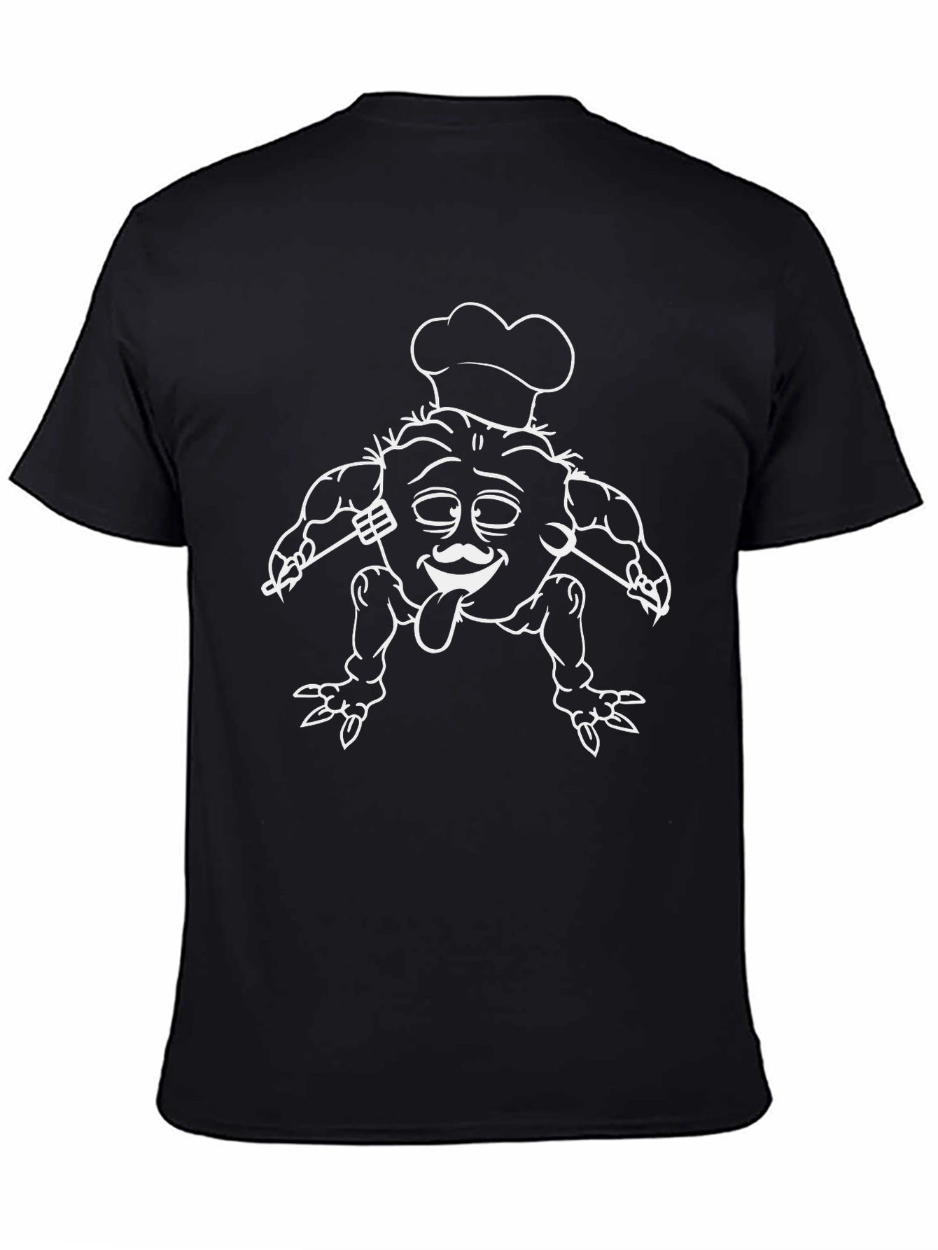 Chef Monster Graphic Tee - Black Cotton Blend