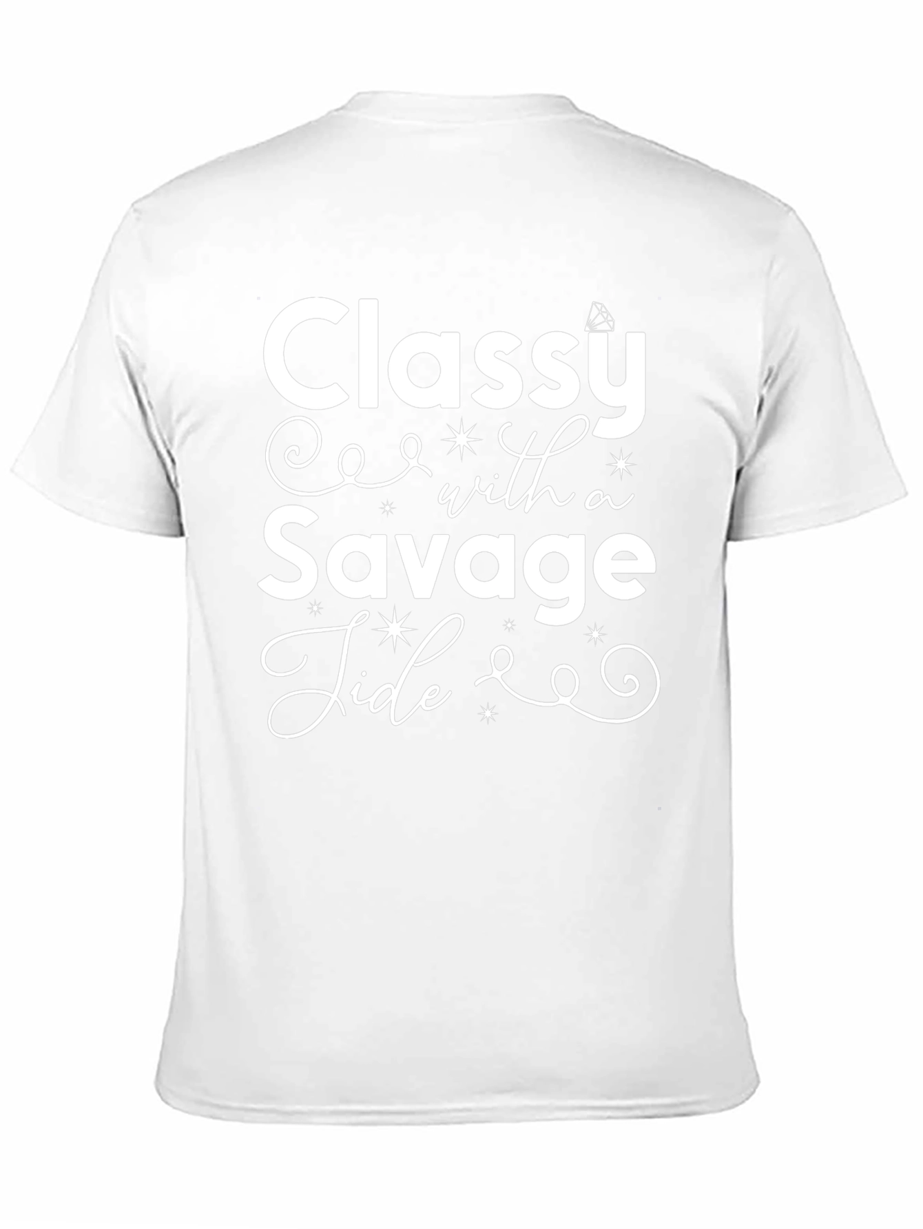 Classy With A Savage Side Black Tee