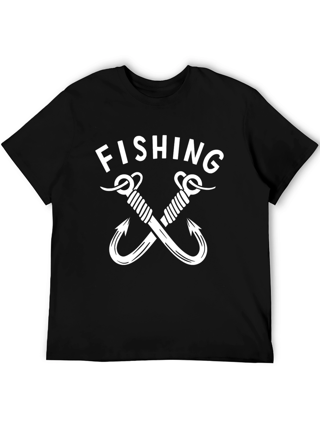 Fishing Hook T-Shirt - Black Graphic Tee