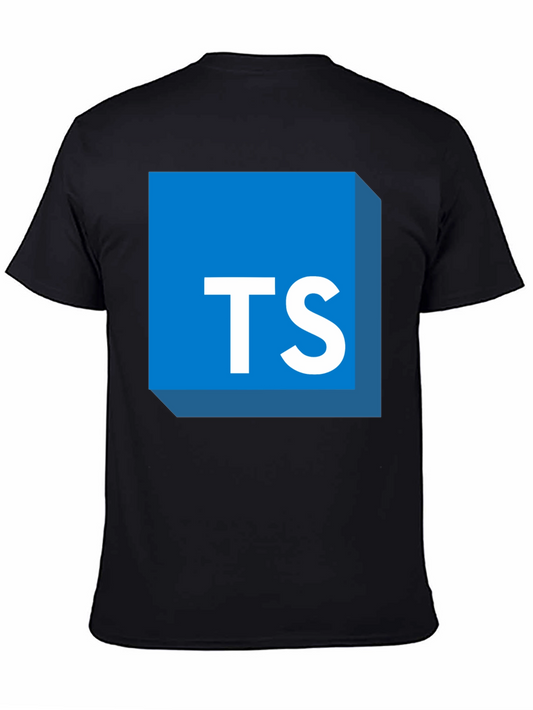 TypeScript Developer T-Shirt - Black Casual Tee