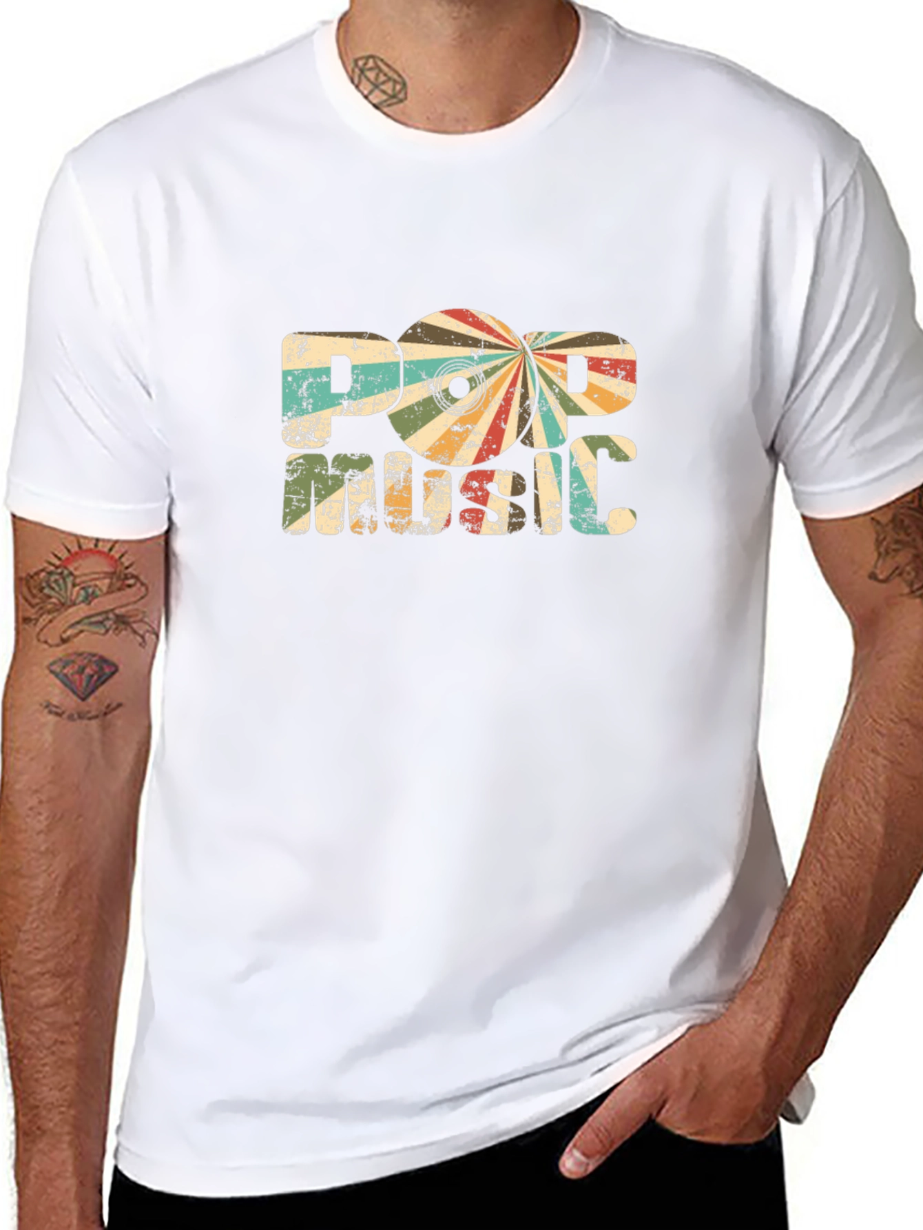 Retro Pop Music Graphic T-Shirt