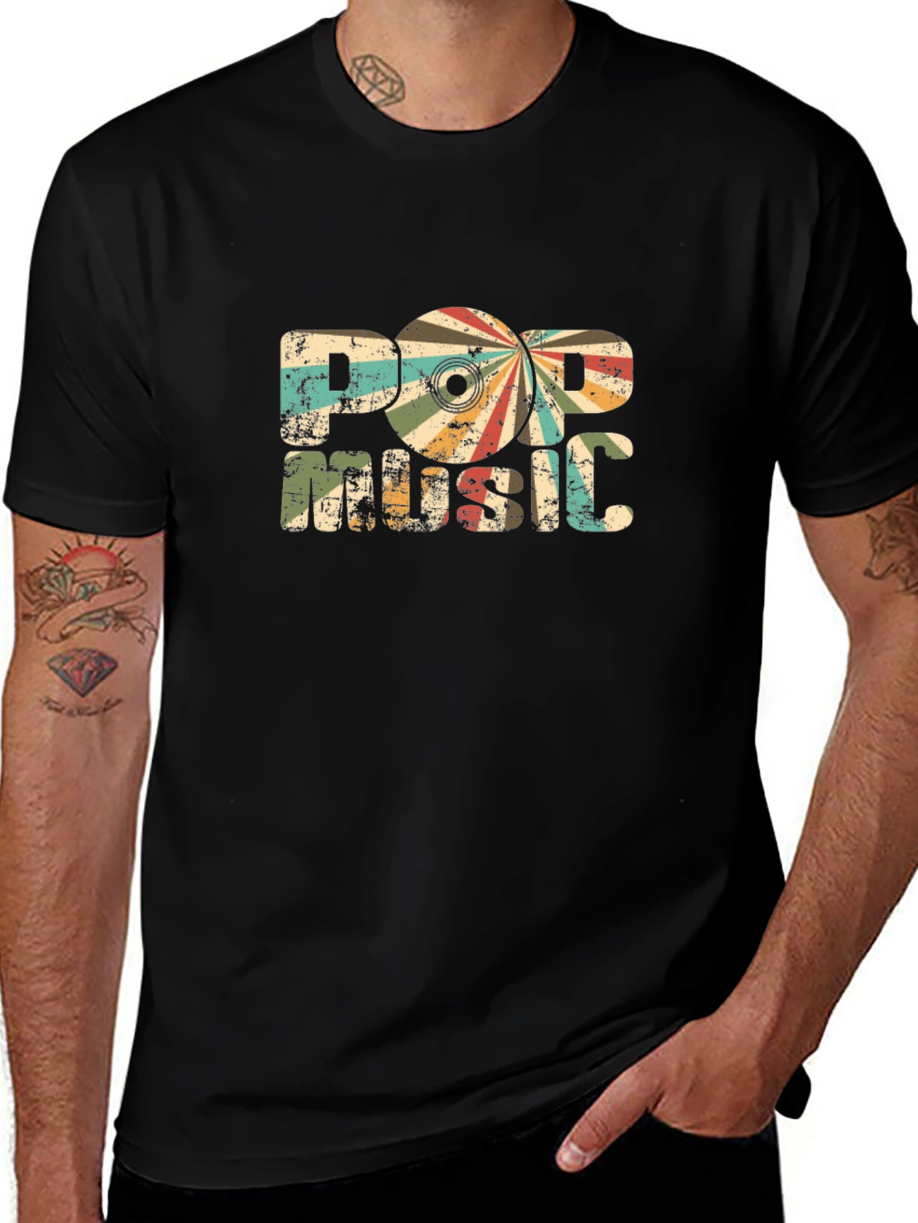 Retro Pop Music Graphic T-Shirt