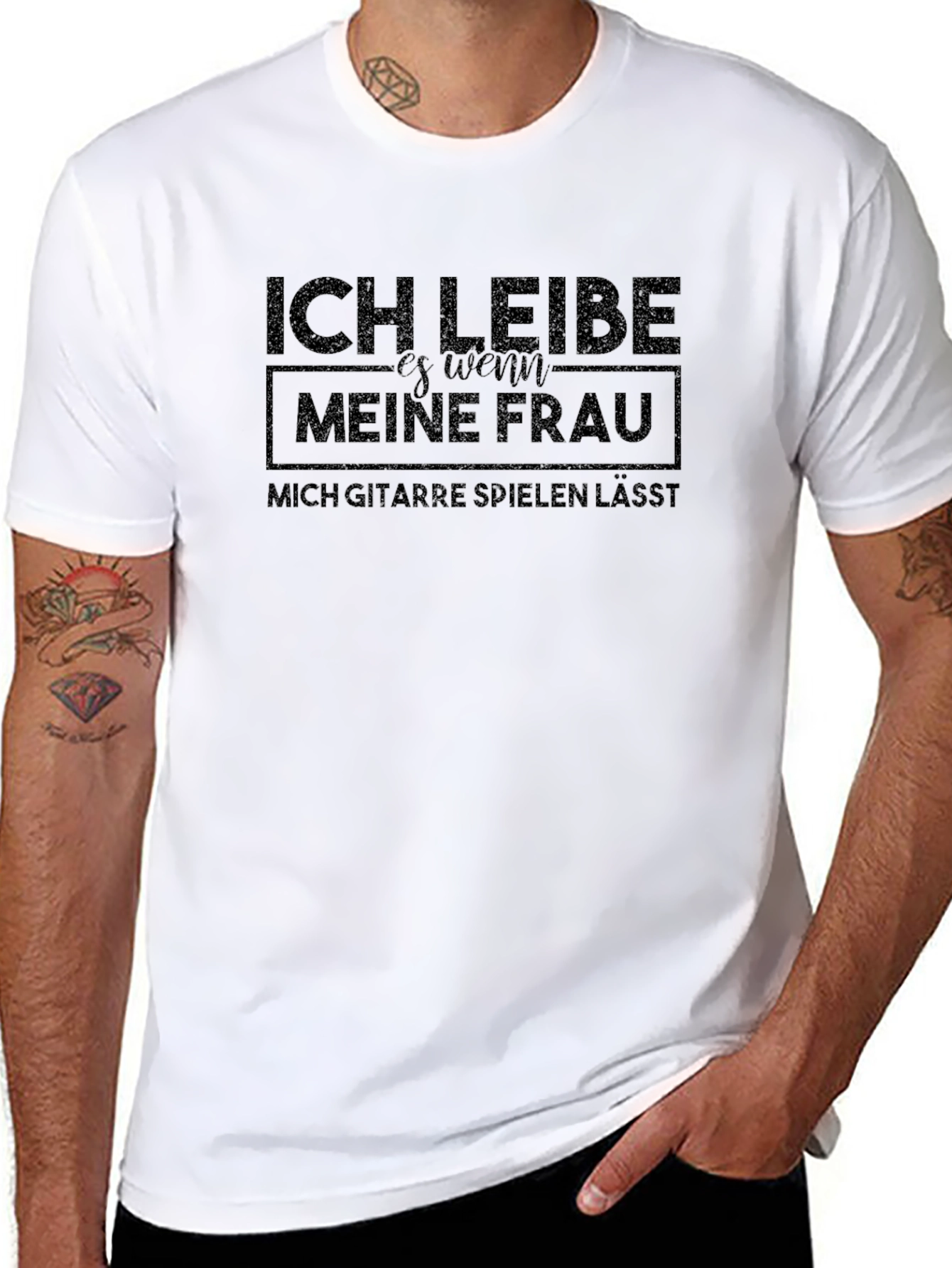 Ich Liebe Meine Frau Guitar Player T-Shirt