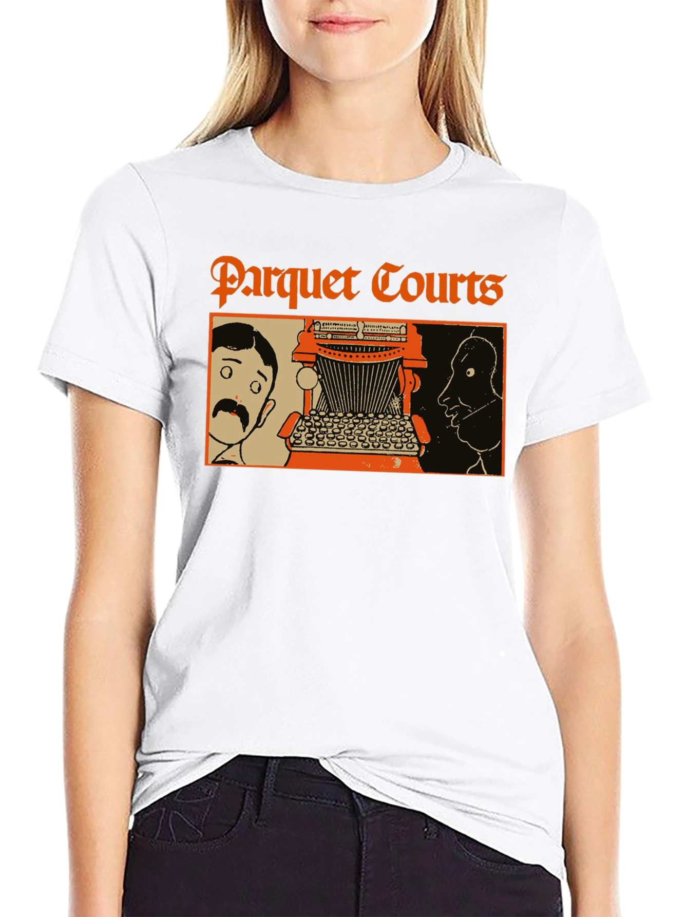 Parquet Courts Band Tee - Black Cotton