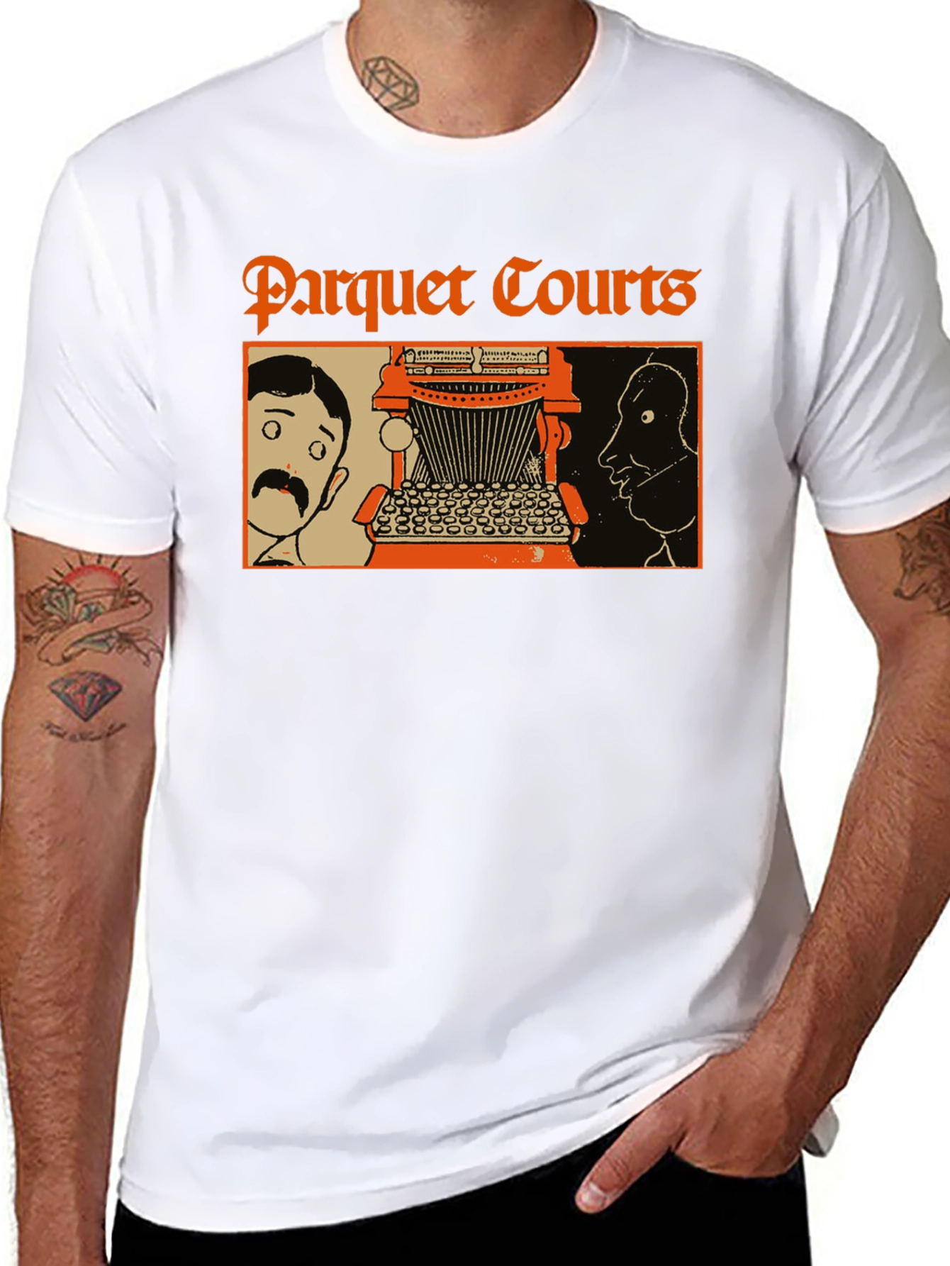 Parquet Courts Band Tee - Black Cotton