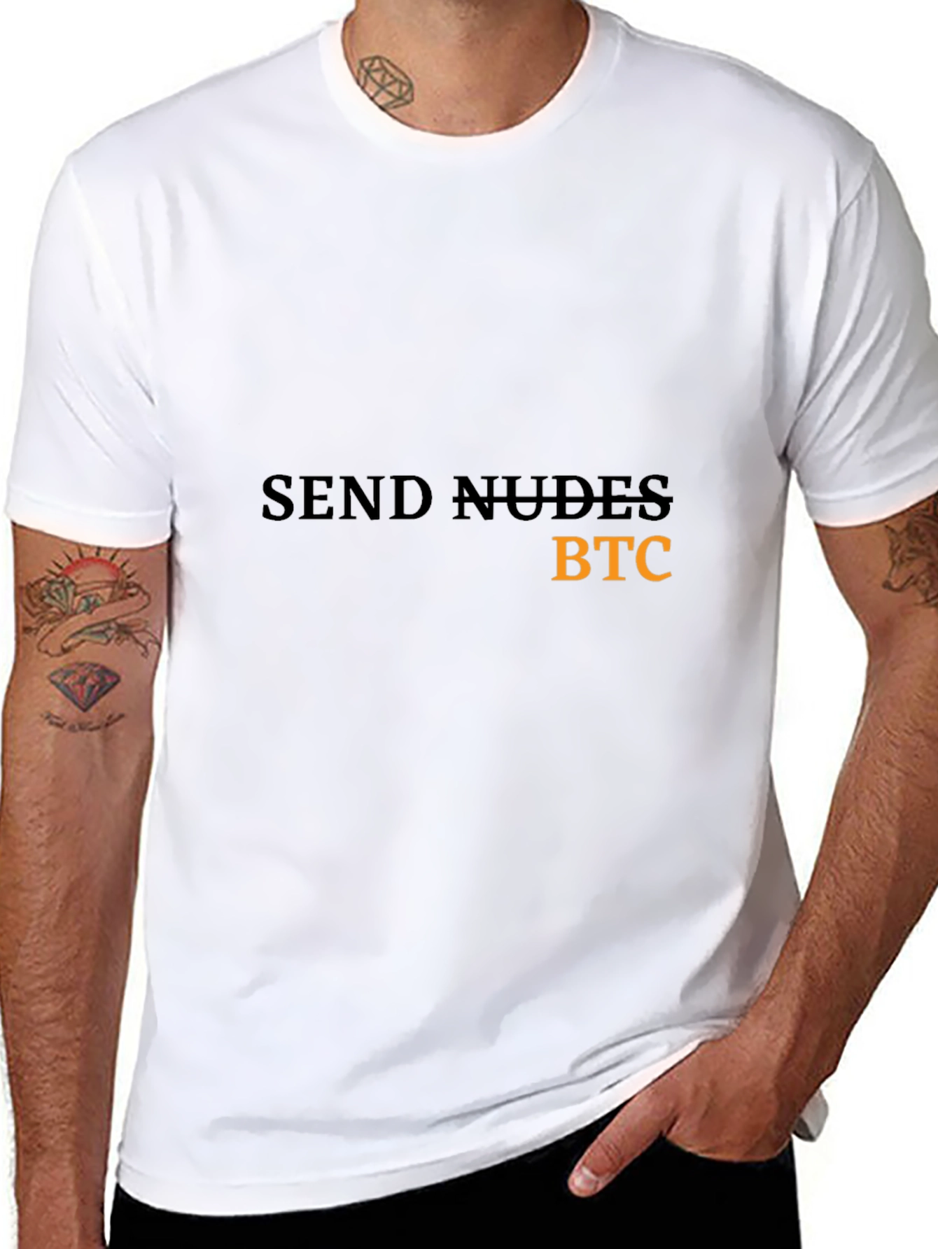 Send Nudes BTC Black T-Shirt