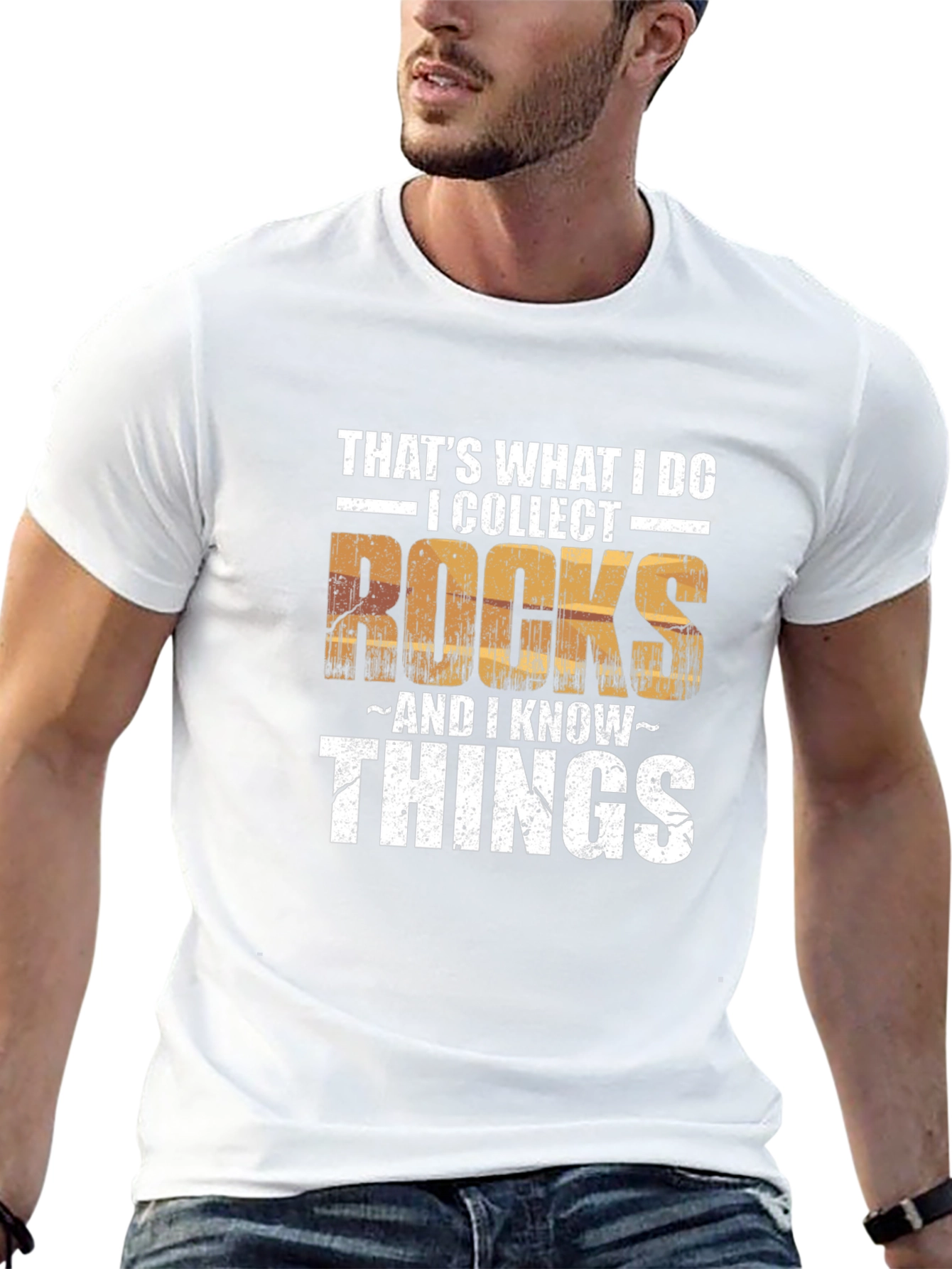 I Collect Rocks & I Know Things Mens T-Shirt