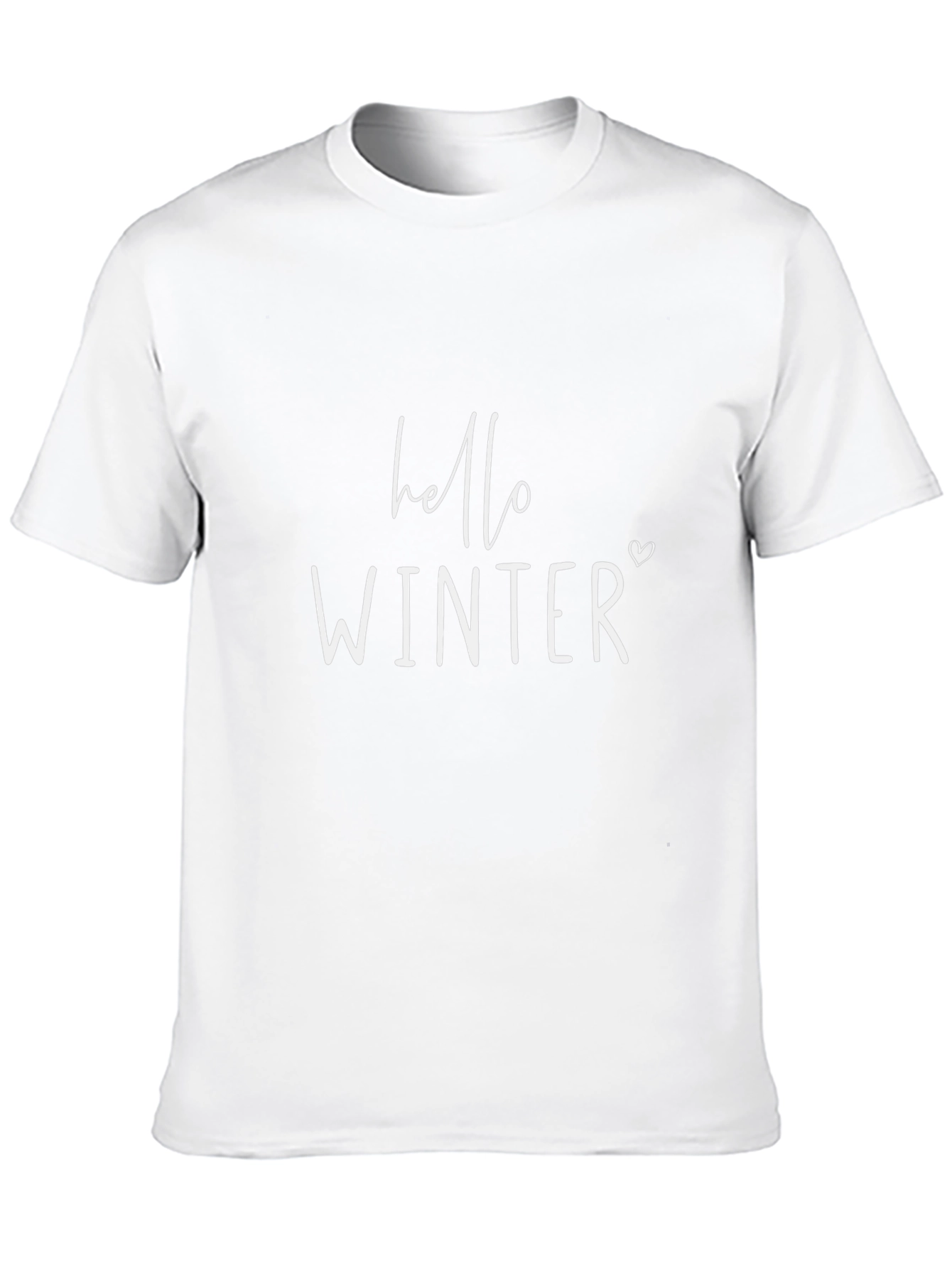 Hello Winter Black T-Shirt