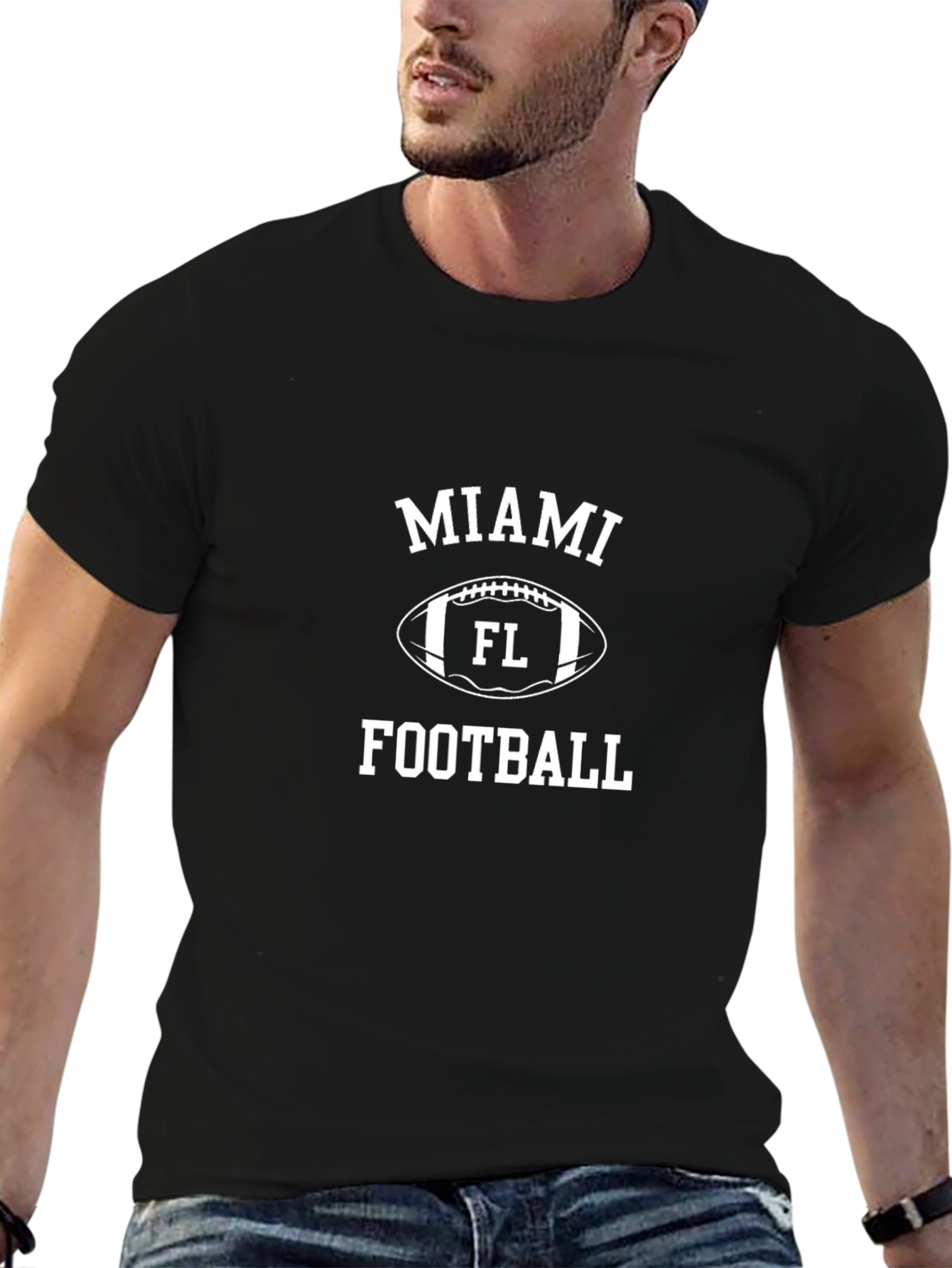 Miami Football T-Shirt - Black