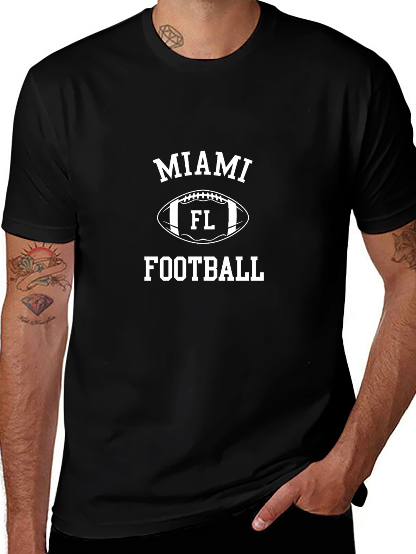 Miami Football T-Shirt - Black