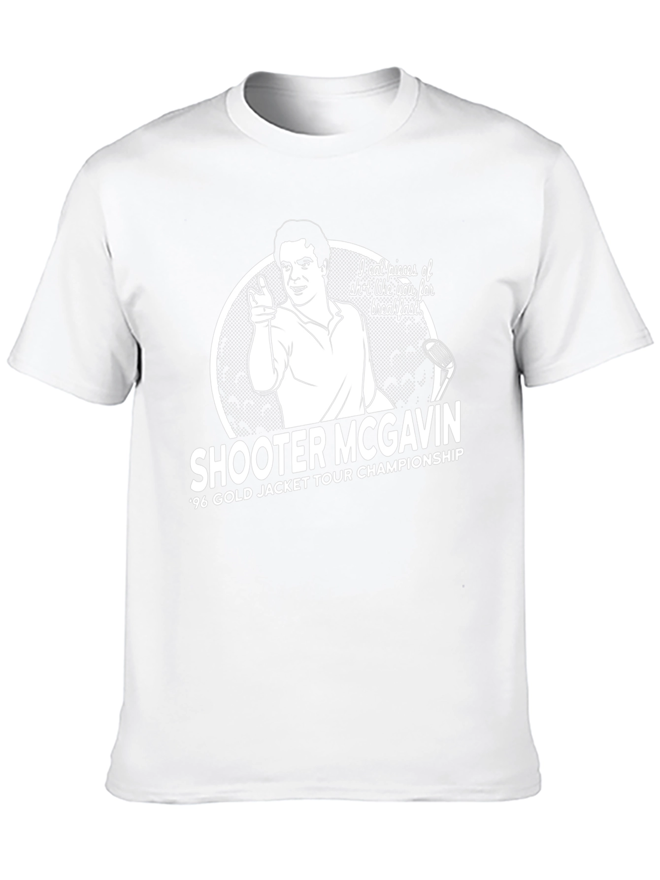 Shooter McGavin 96 Gold Jacket Tour Championship Black T-Shirt