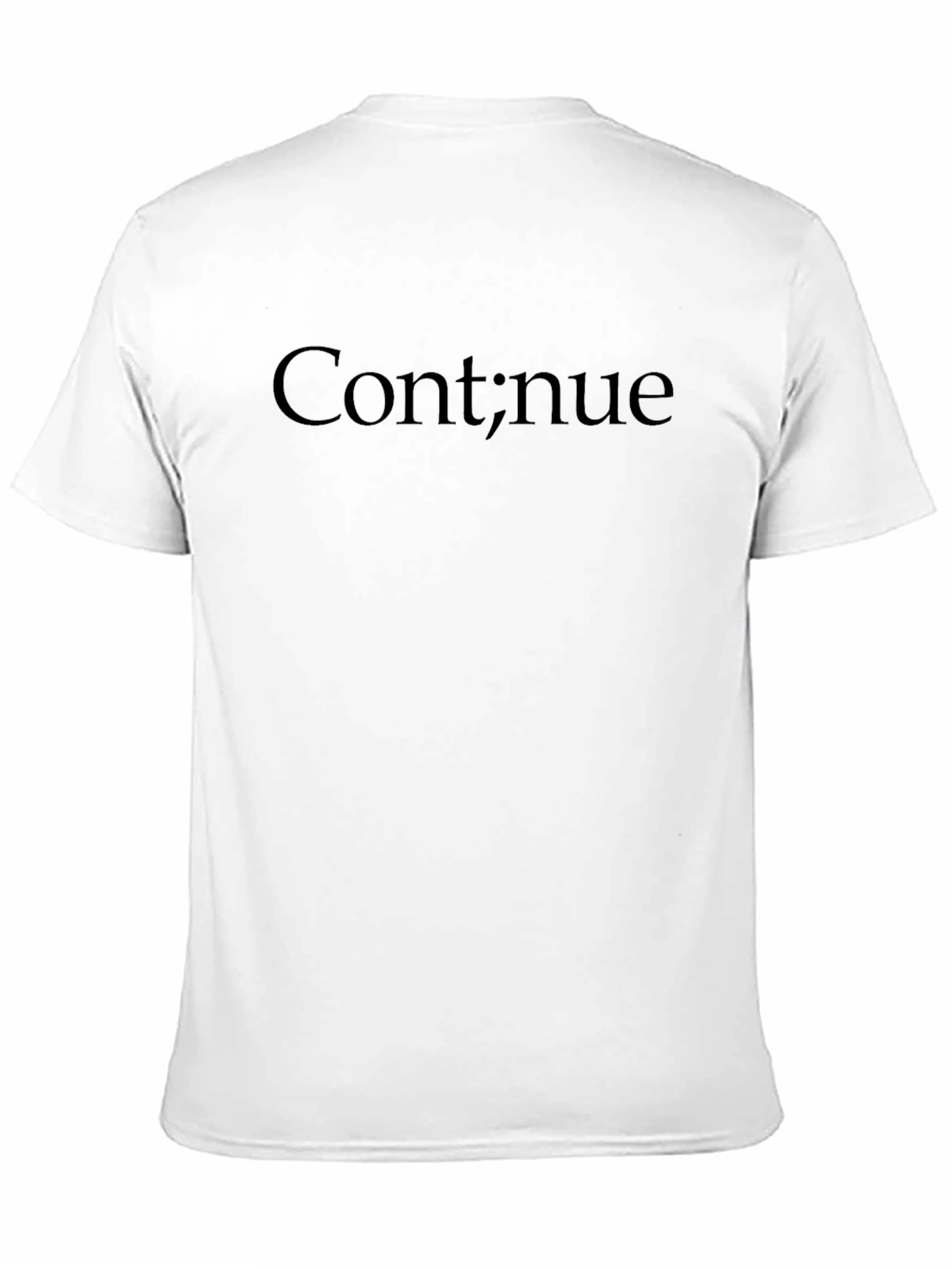 Continue; Graphic T-Shirt - Black