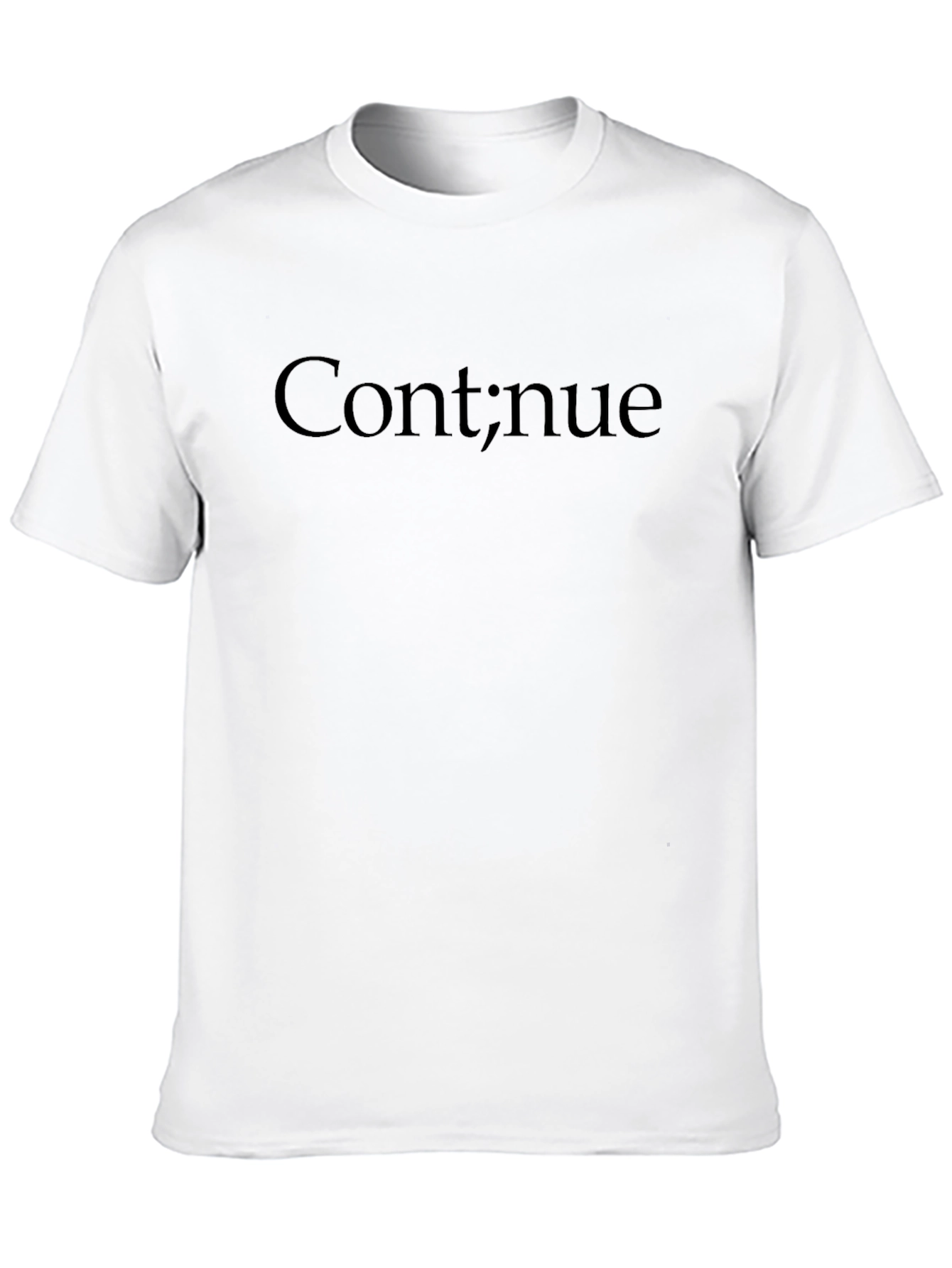 Continue; Graphic T-Shirt - Black