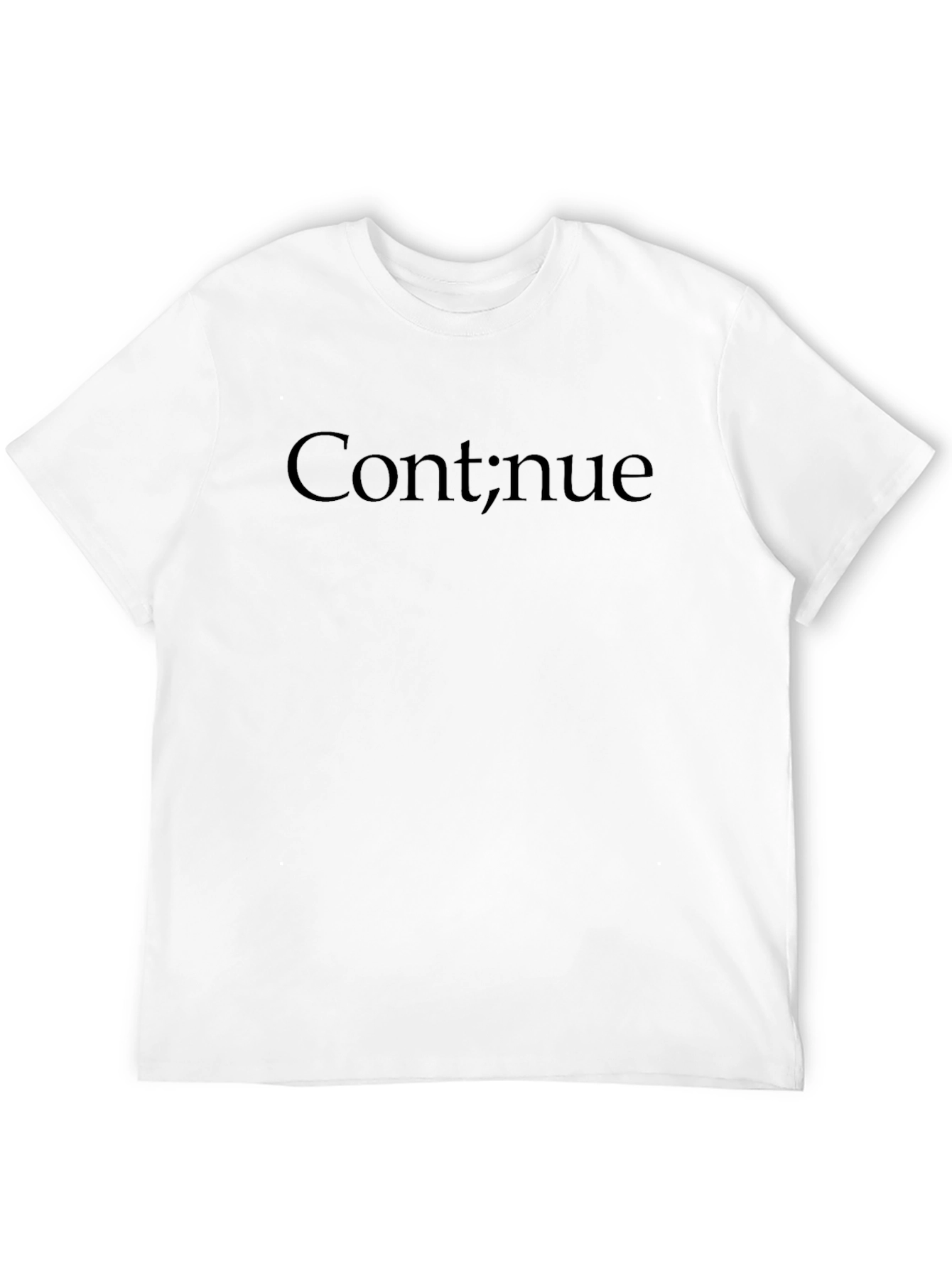 Continue; Graphic T-Shirt - Black