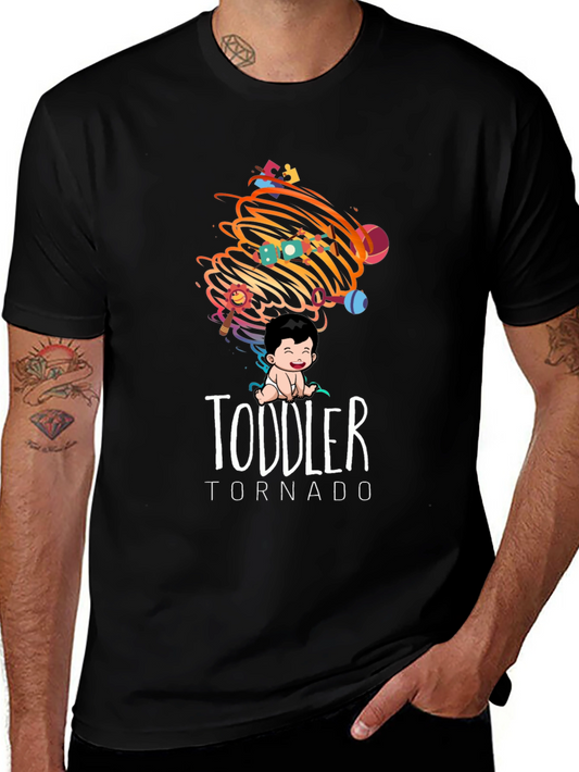 Toddler Tornado Graphic Tee - Soft Cotton Comfort