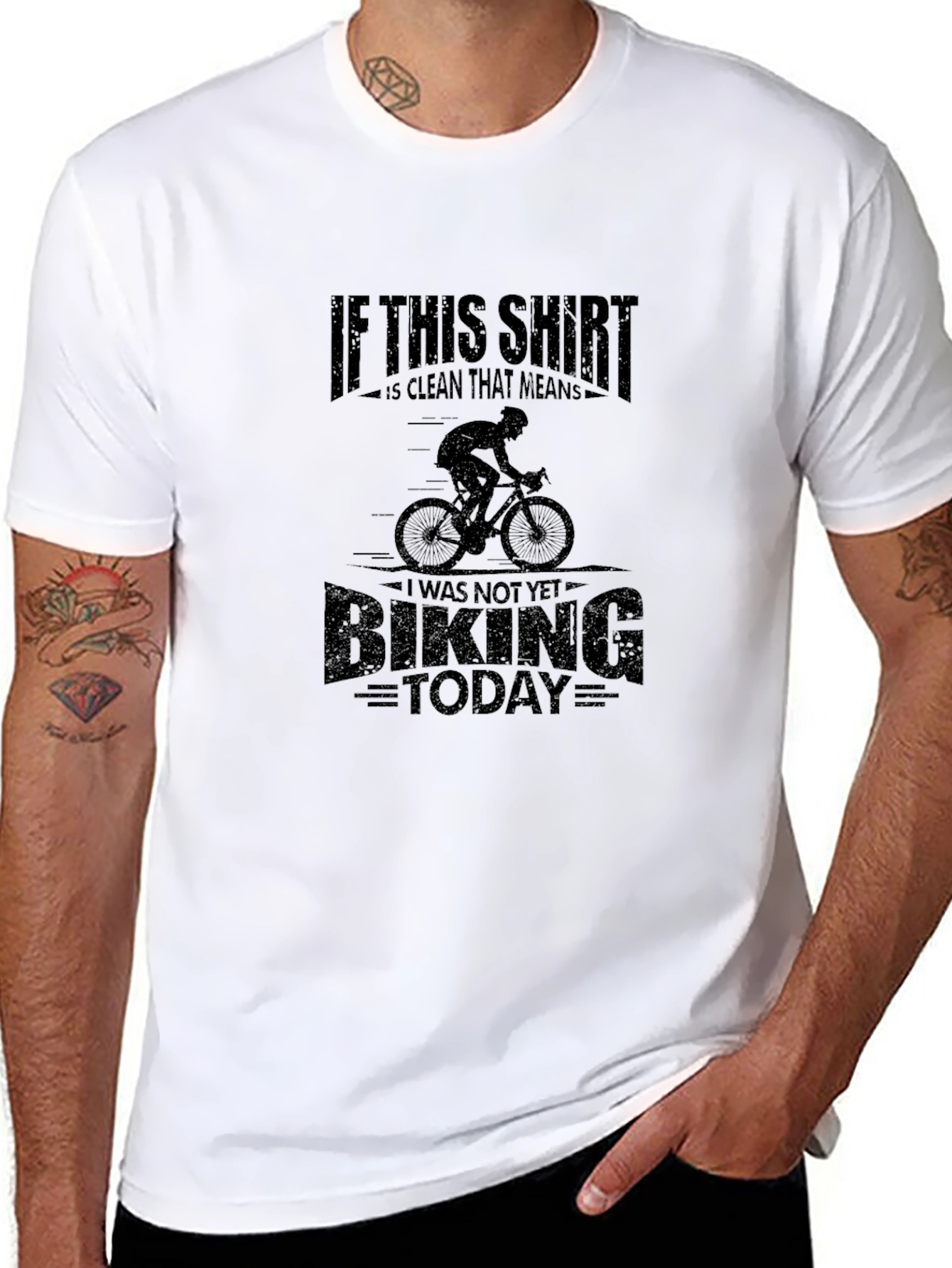 Funny Cycling T-Shirt: If This Shirt Is Clean