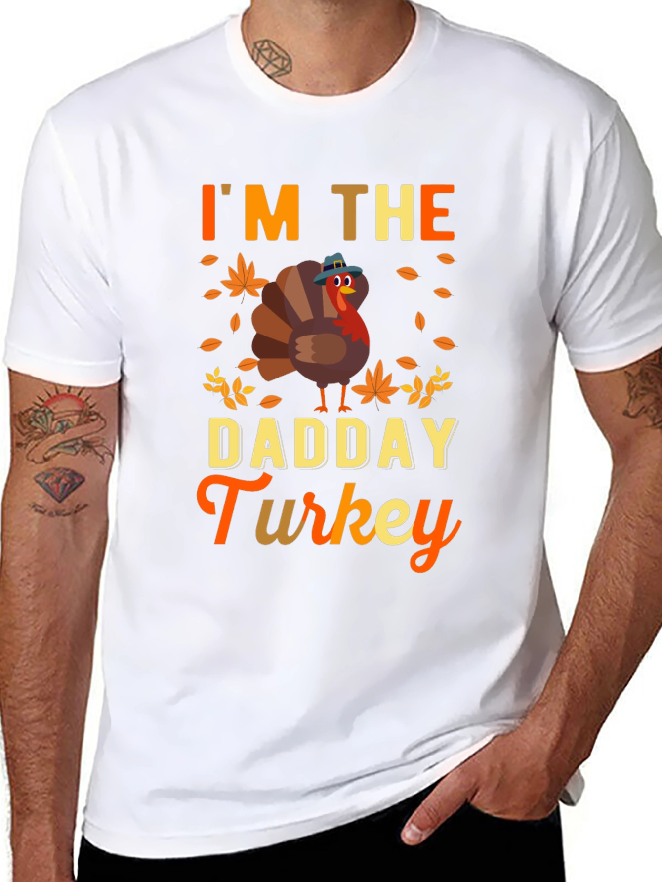 Im the Dadday Turkey T-Shirt Thanksgiving Fall