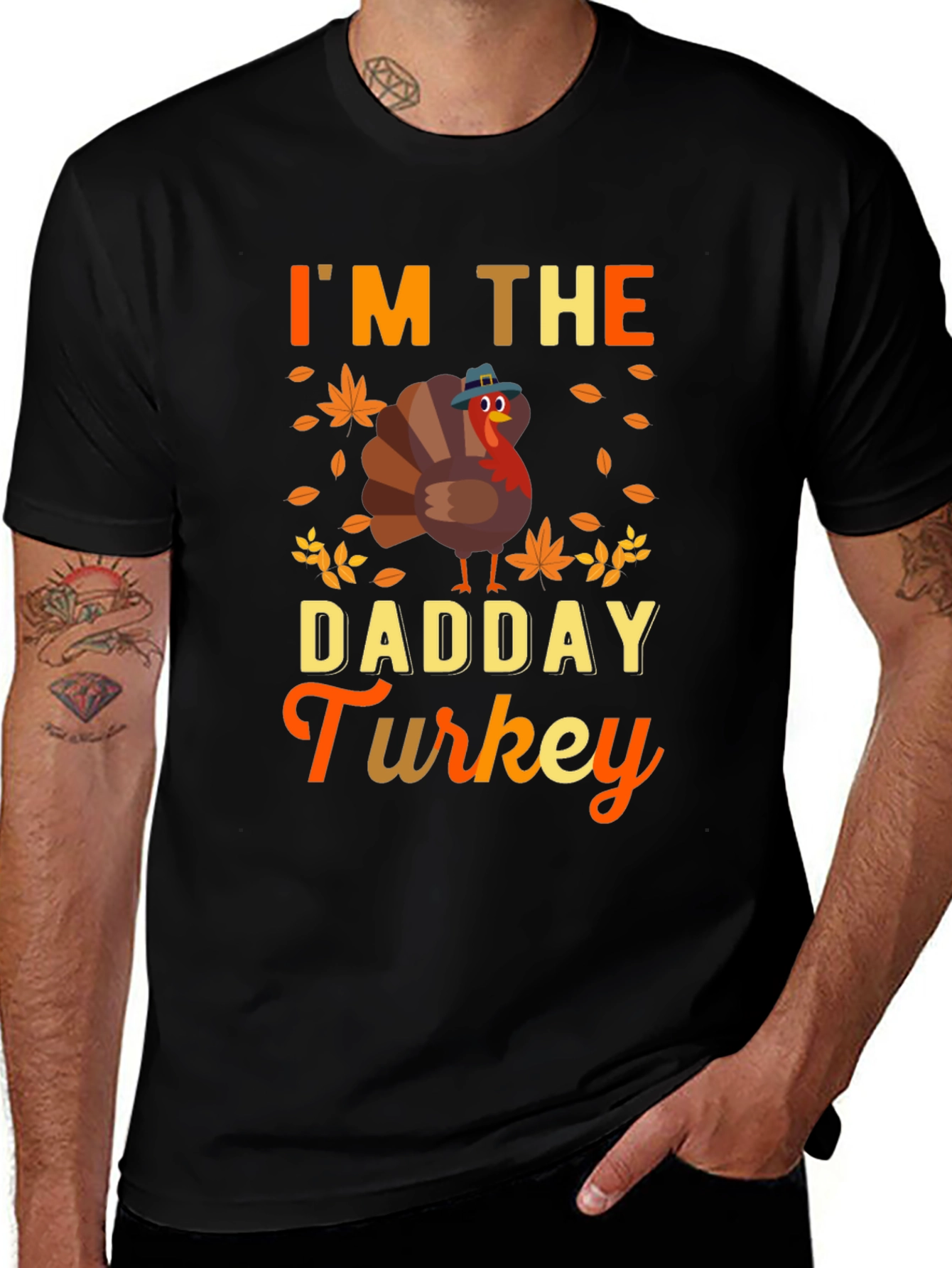 Im the Dadday Turkey T-Shirt Thanksgiving Fall