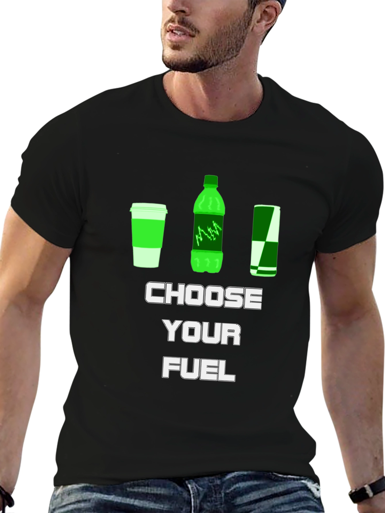 Choose Your Fuel T-Shirt - Energy Drink Theme