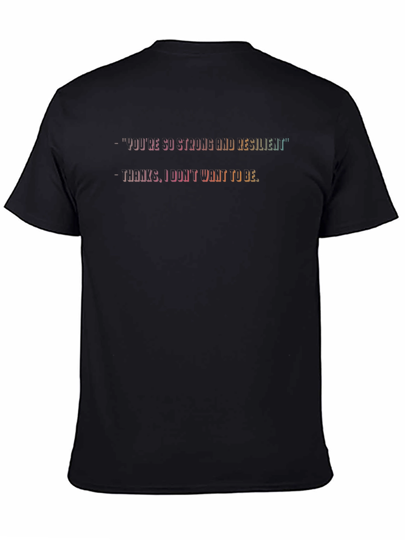 Strong & Resilient Graphic Tee - Black