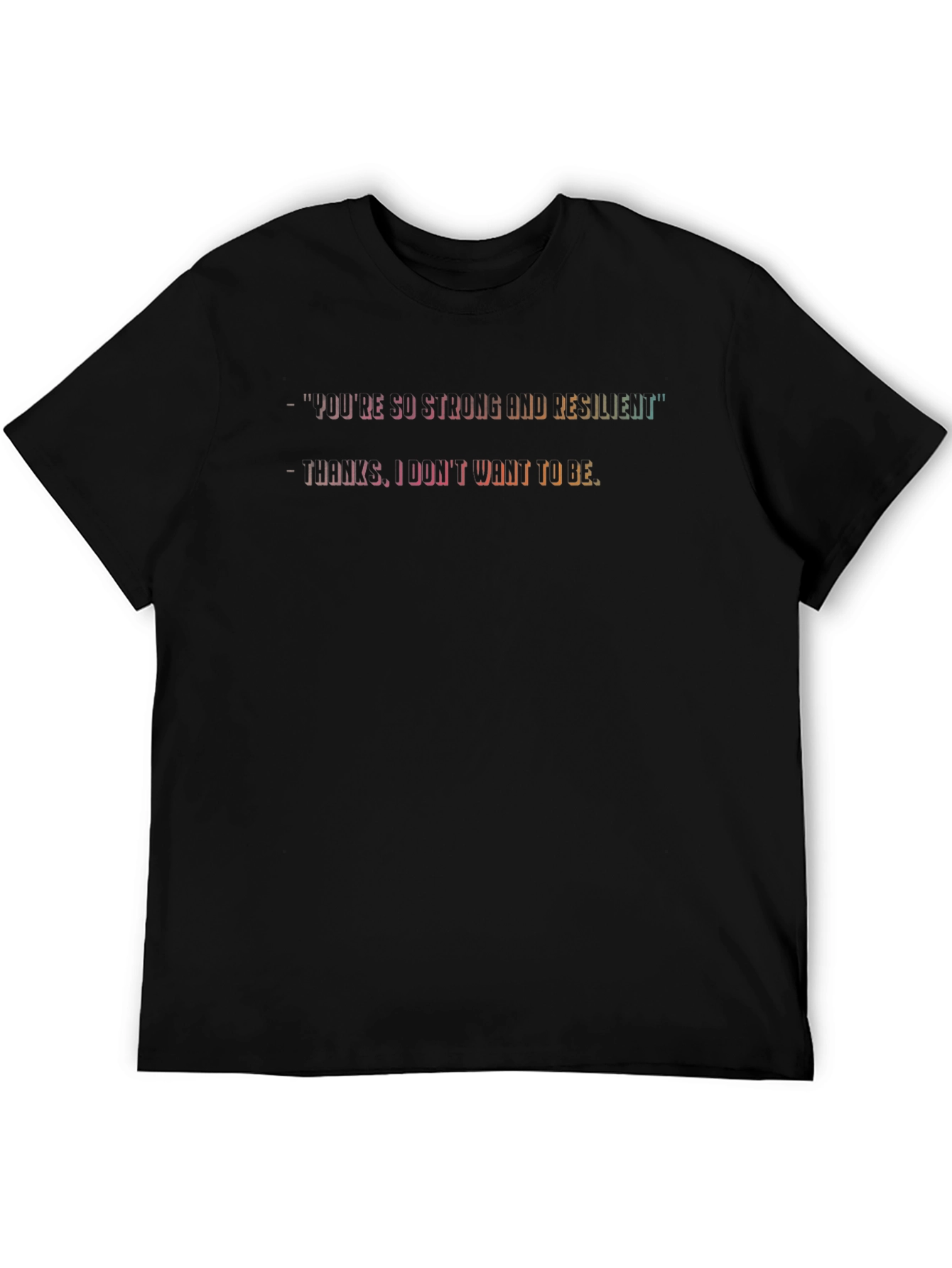 Strong & Resilient Graphic Tee - Black