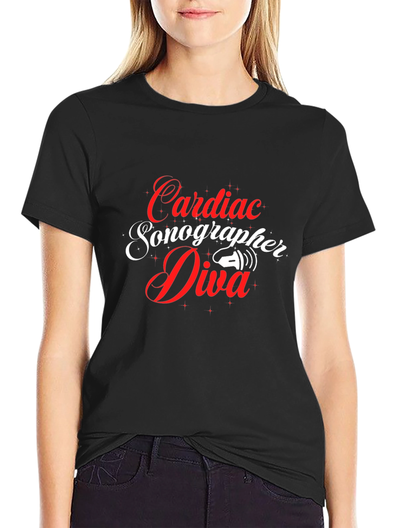 Cardiac Sonographer Diva Graphic Tee