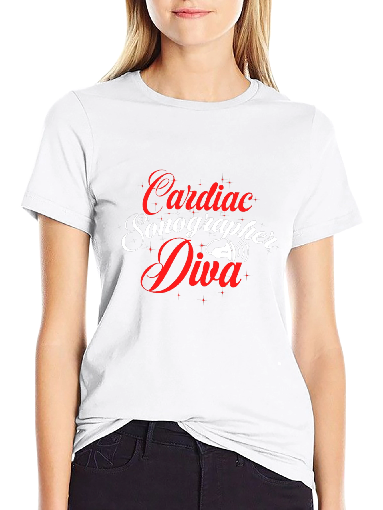 Cardiac Sonographer Diva Graphic Tee