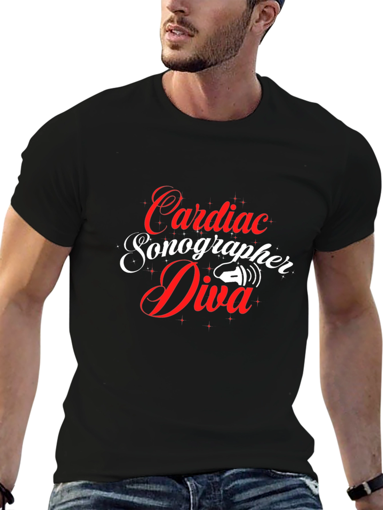 Cardiac Sonographer Diva Graphic Tee