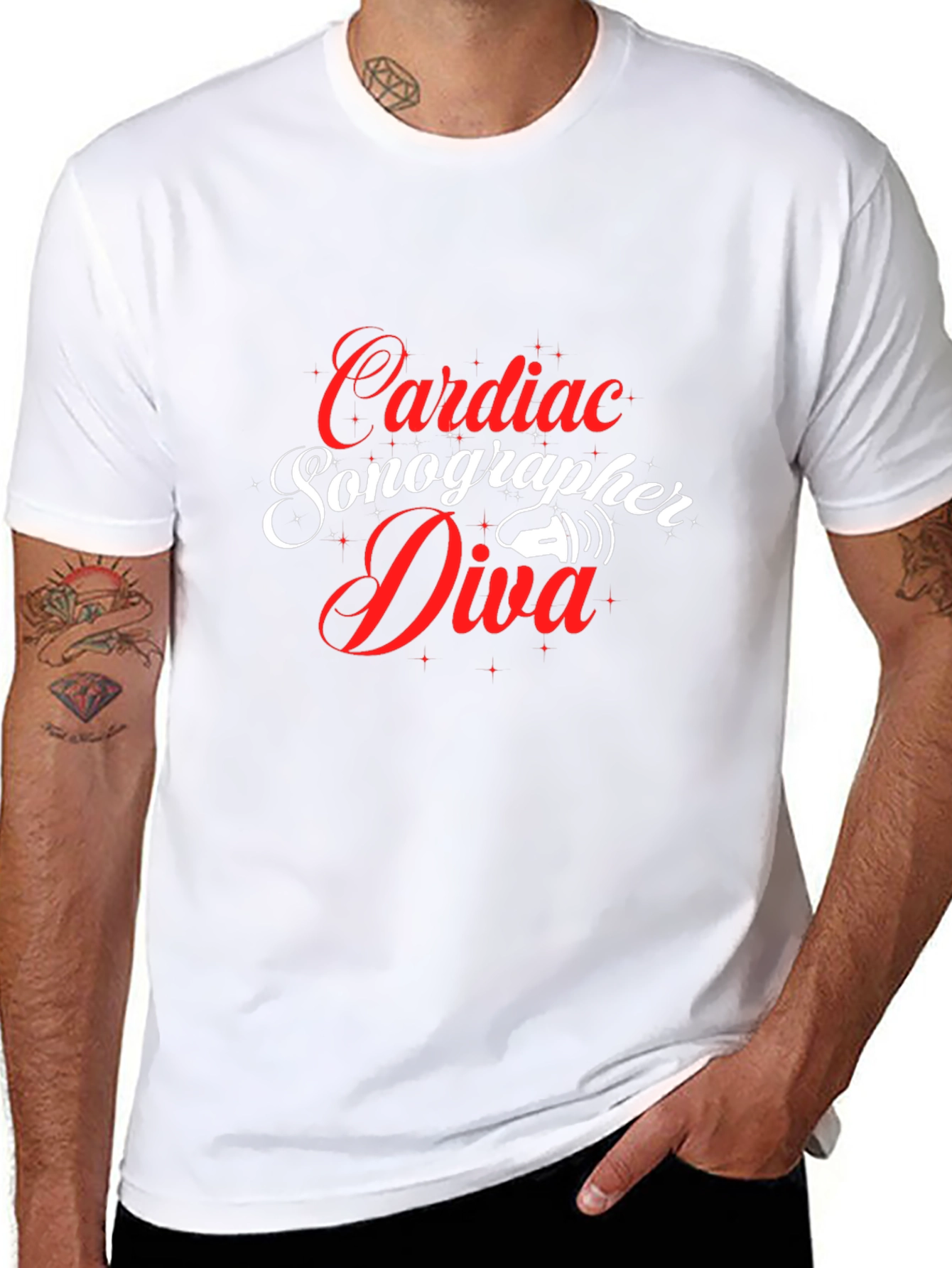 Cardiac Sonographer Diva Graphic Tee