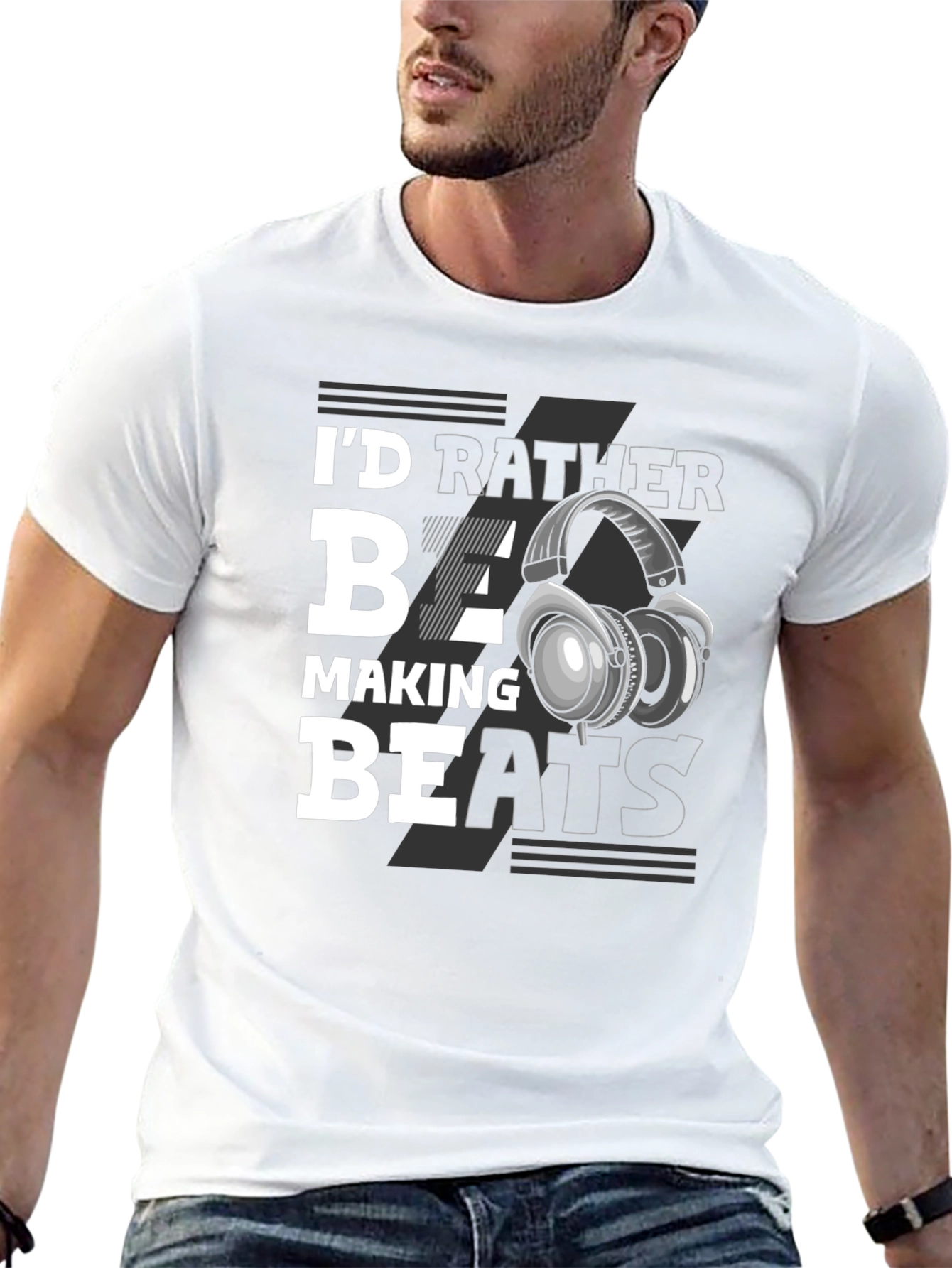 Id Rather Be Making Beats Graphic Tee