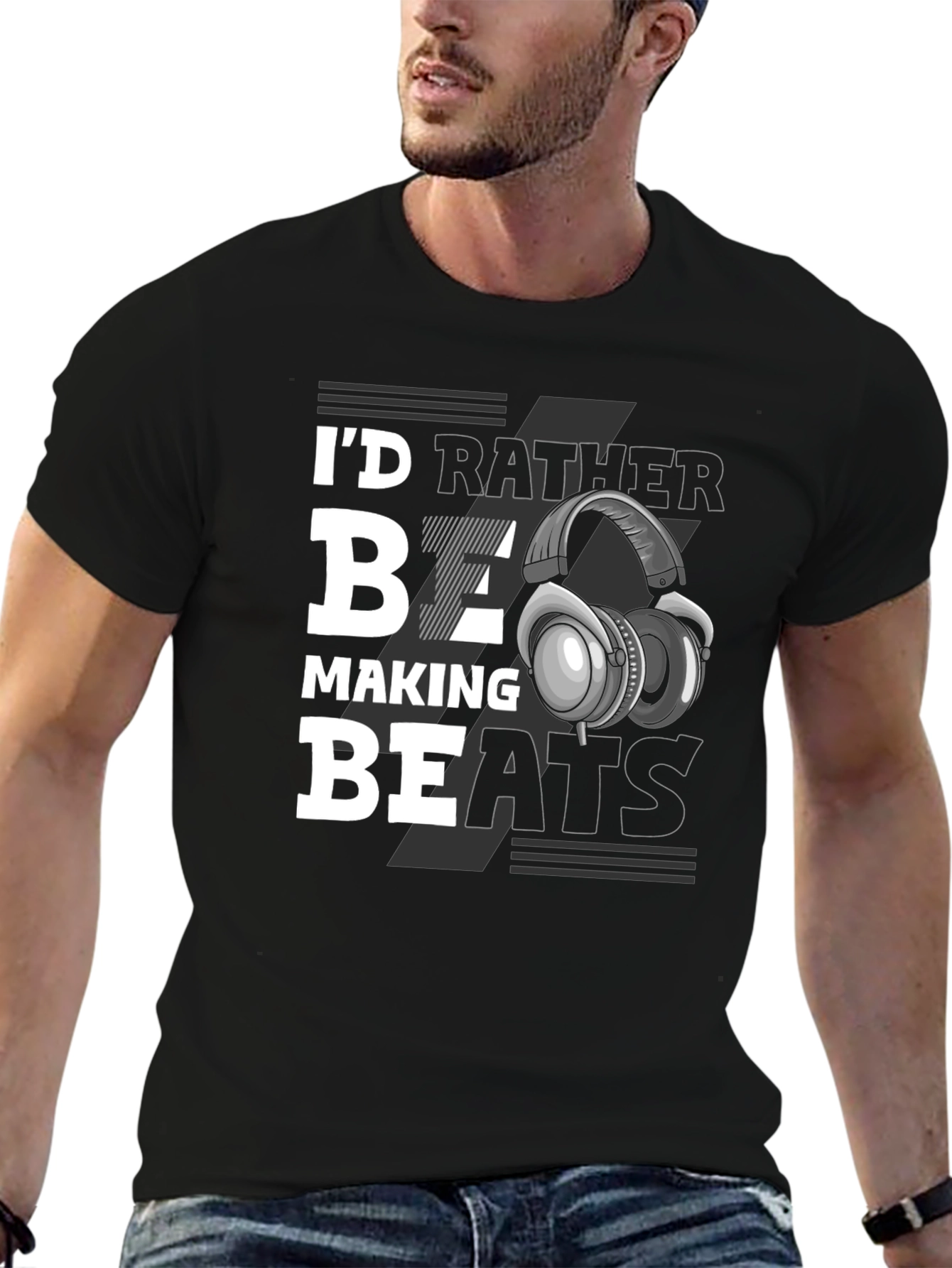 Id Rather Be Making Beats Graphic Tee