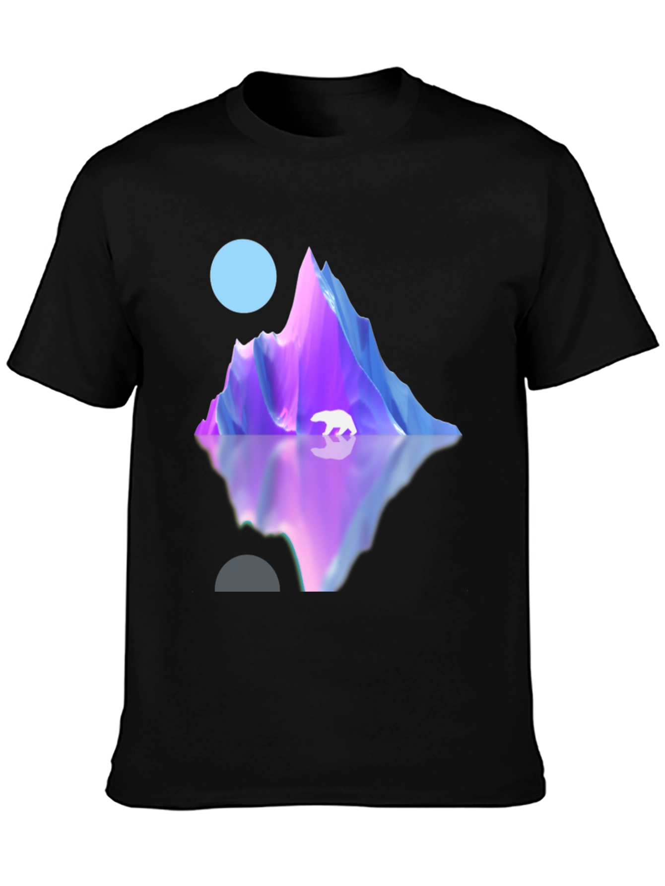 Polar Peak Graphic Tee - Modern Black T-Shirt