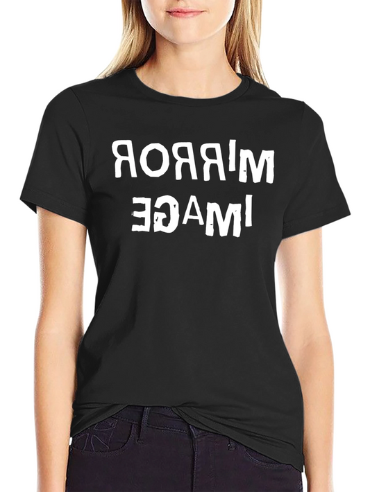 Mirror Image Graphic Tee - Funny Reversible Design