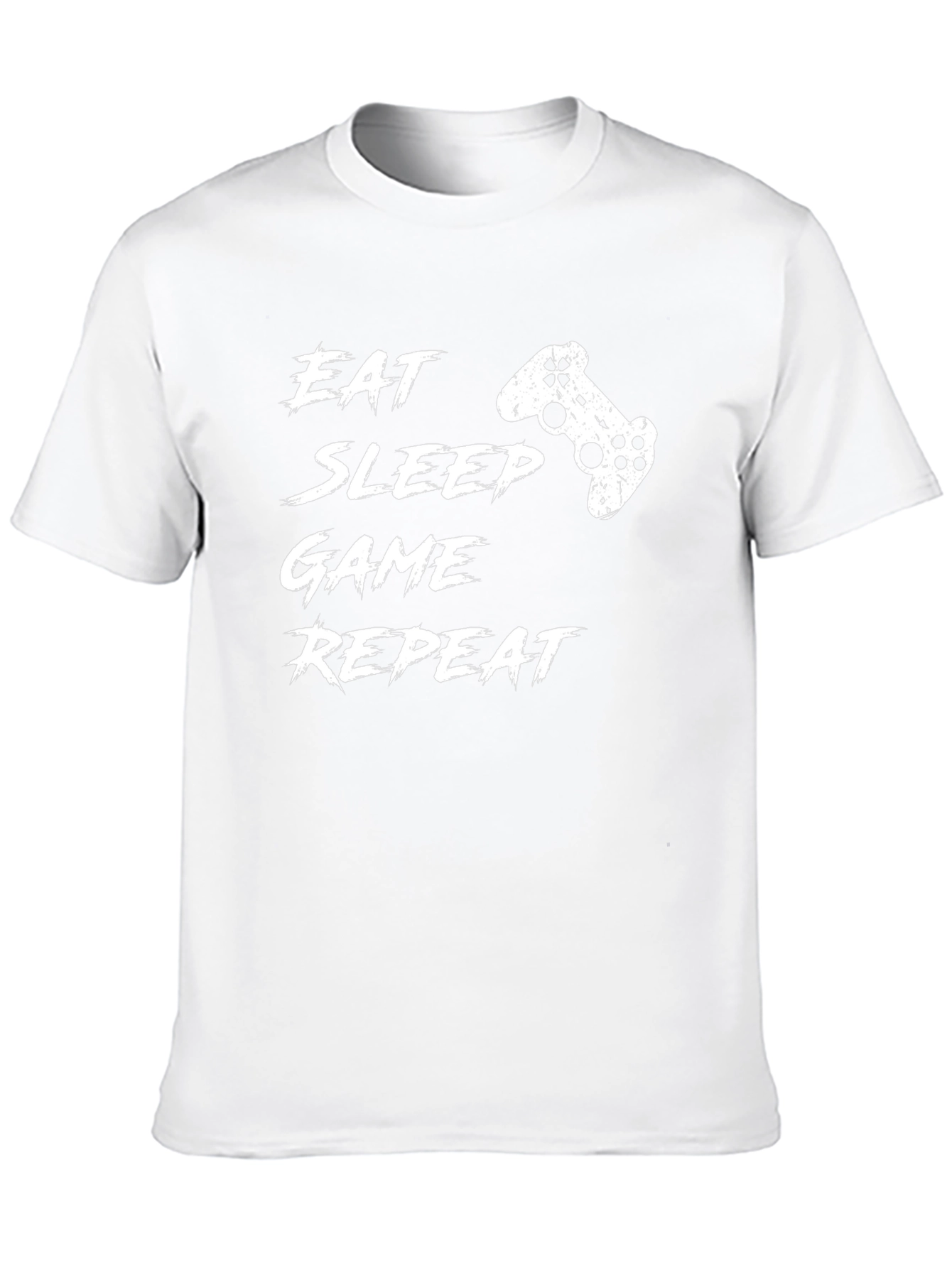 Eat Sleep Game Repeat Black Graphic Tee